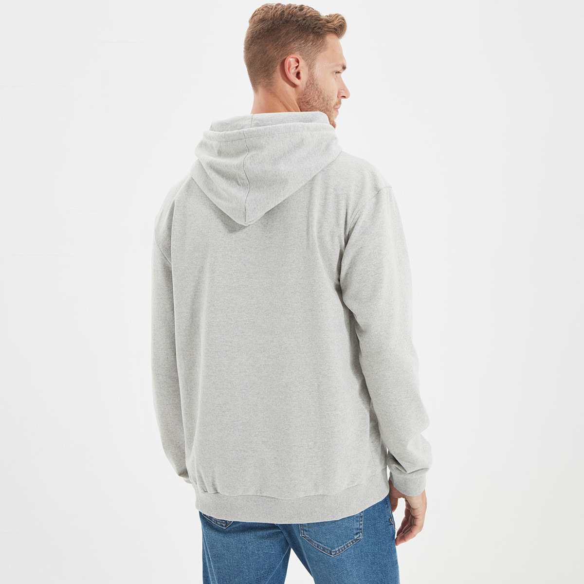 Trendyol Men Solid Hooded Neck Sweatshirt-men-winterwear-hoodiesandsweatshirts-image-5