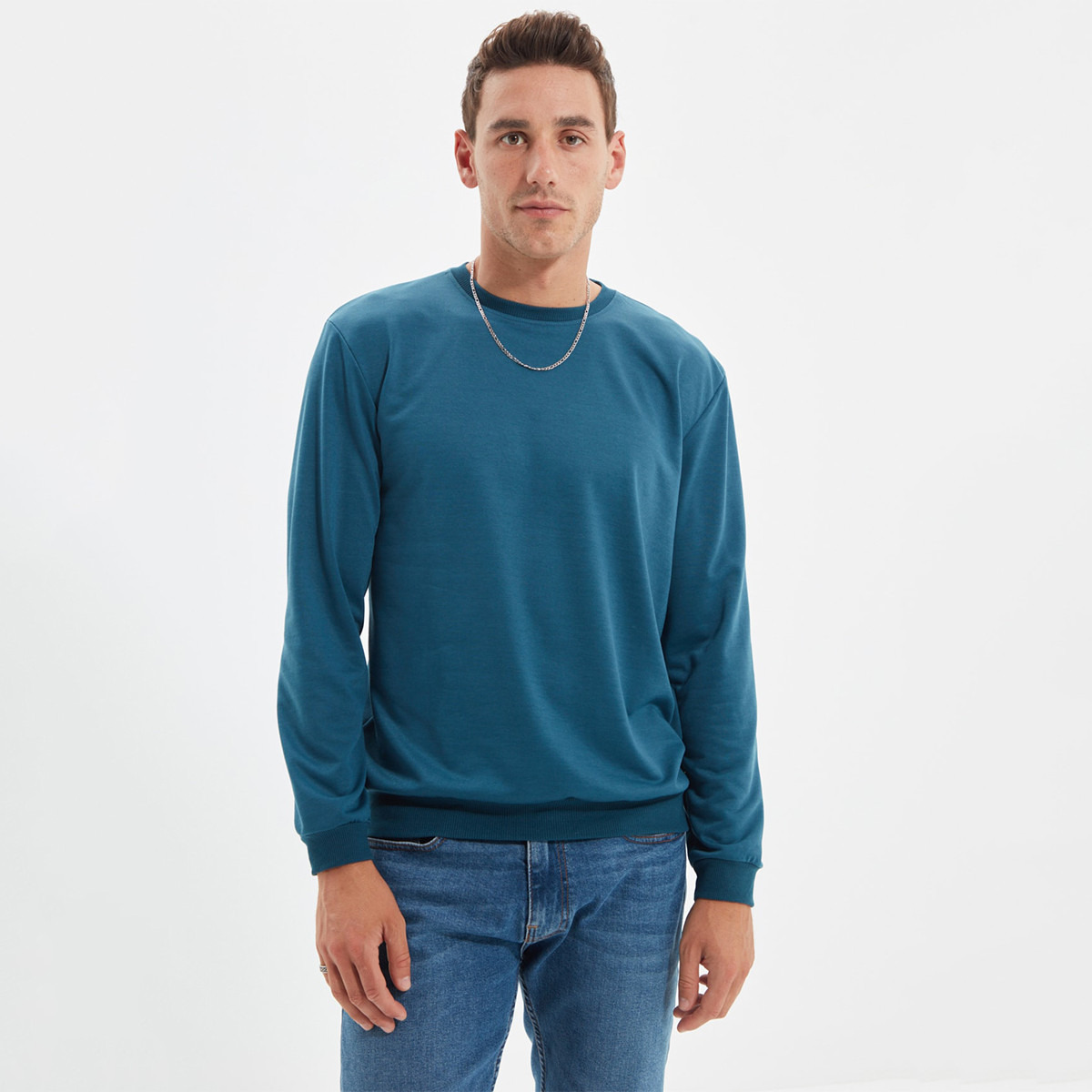 ترينديول أزرق قميص من النوع الثقيل-men-winterwear-hoodiesandsweatshirts-image-3