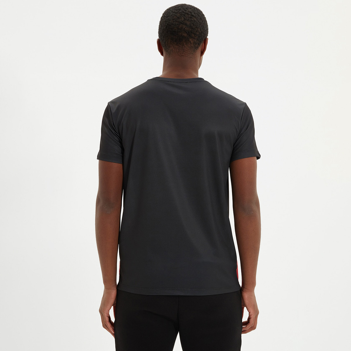 Trendyol Men Black Printed Crew Neck Short Sleeves T-Shirt-men-clothing-tshirtsandpolos-tshirts-image-4