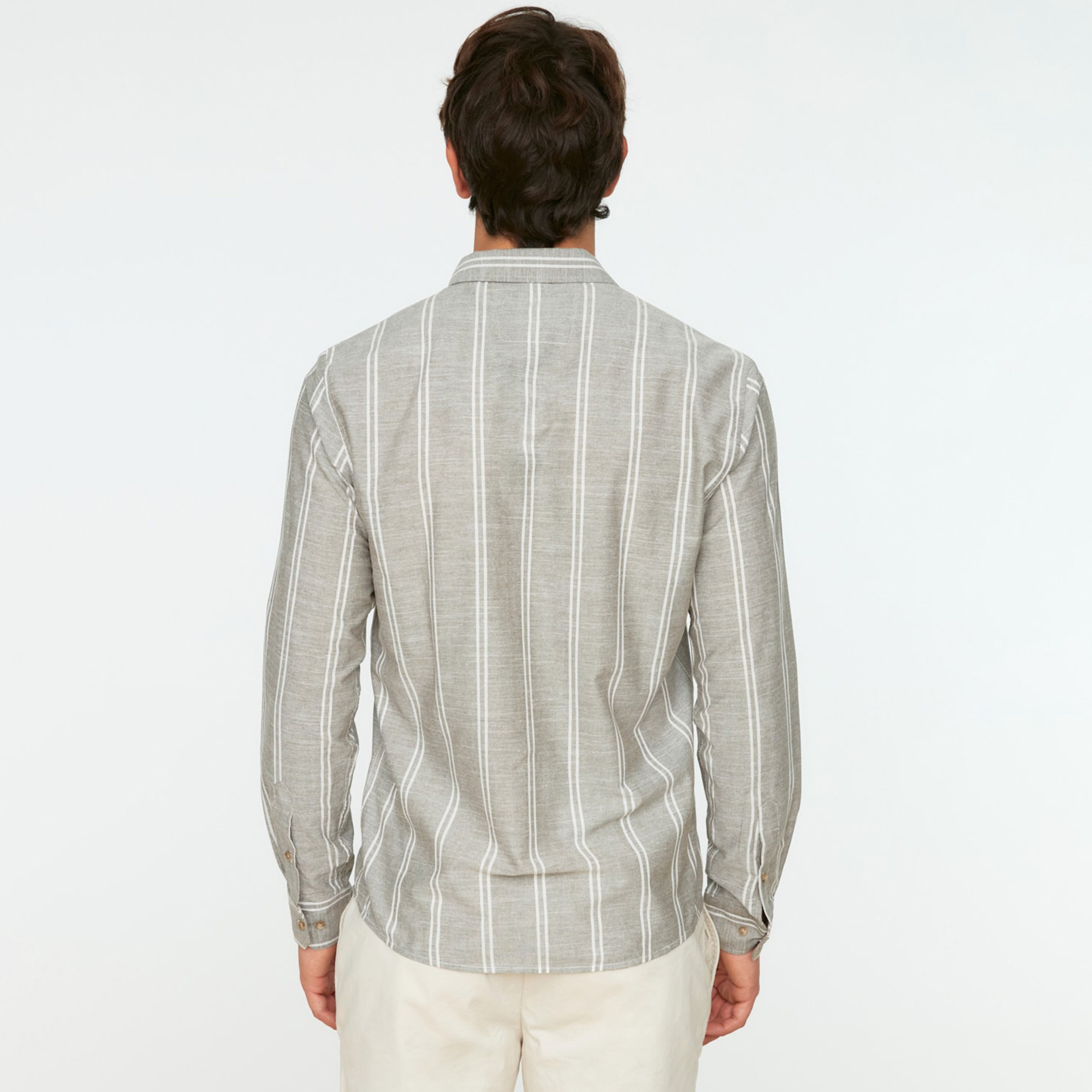 Trendyol Man Striped Collared Shirt-men-clothing-shirts-image-5