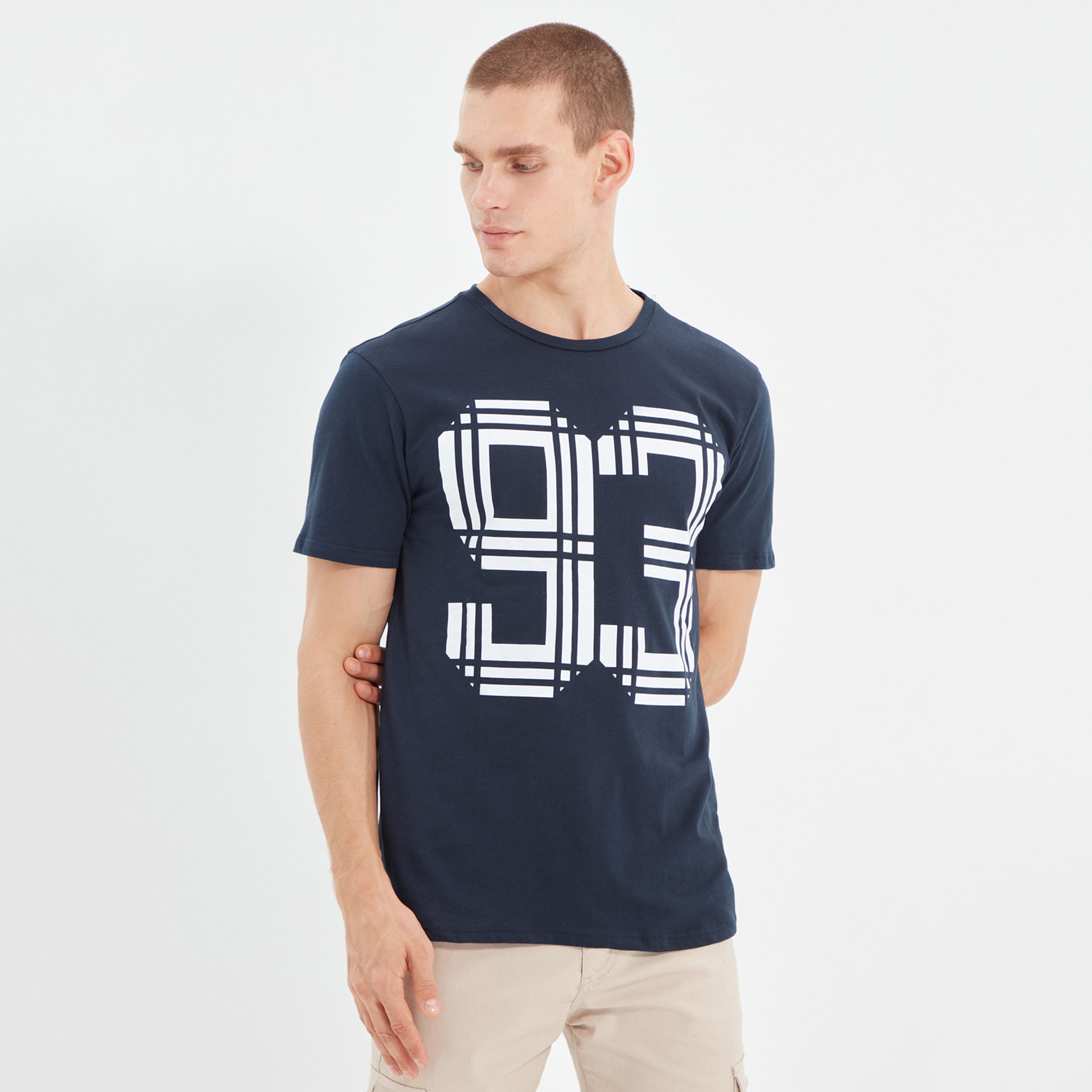 Trendyol Men Printed Crew Neck T-Shirt-men-clothing-tshirtsandpolos-tshirts-image-2