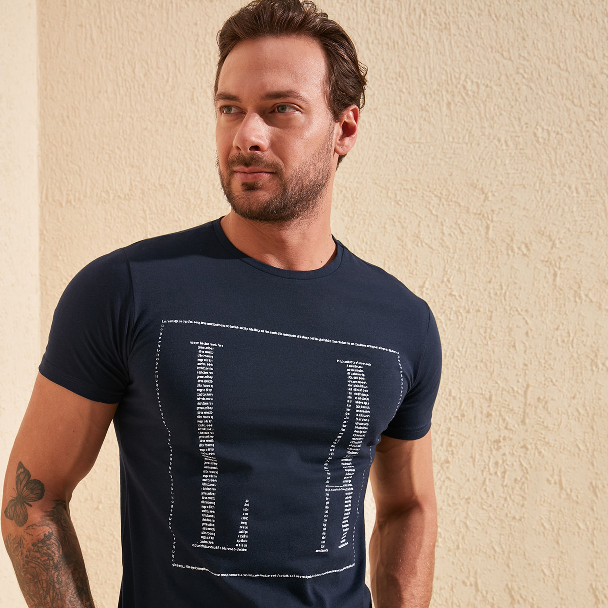Trendyol Men Printed Crew Neck T-Shirt-men-clothing-tshirtsandpolos-tshirts-image-2