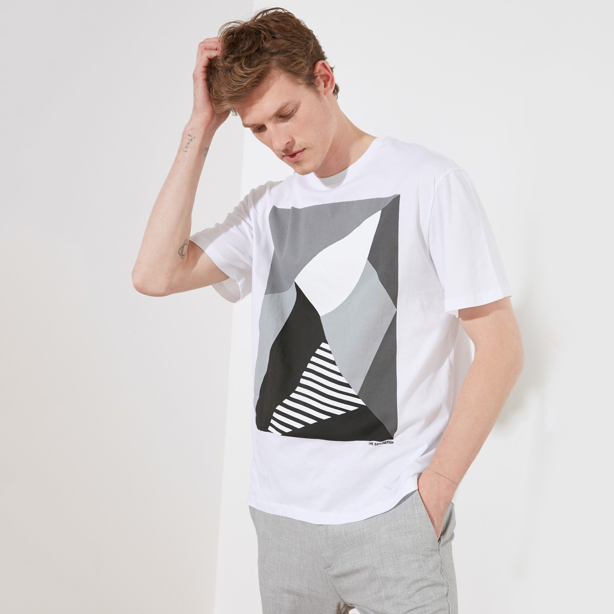Trendyol Men Printed Crew Neck T-Shirt-men-clothing-tshirtsandpolos-tshirts-image-1