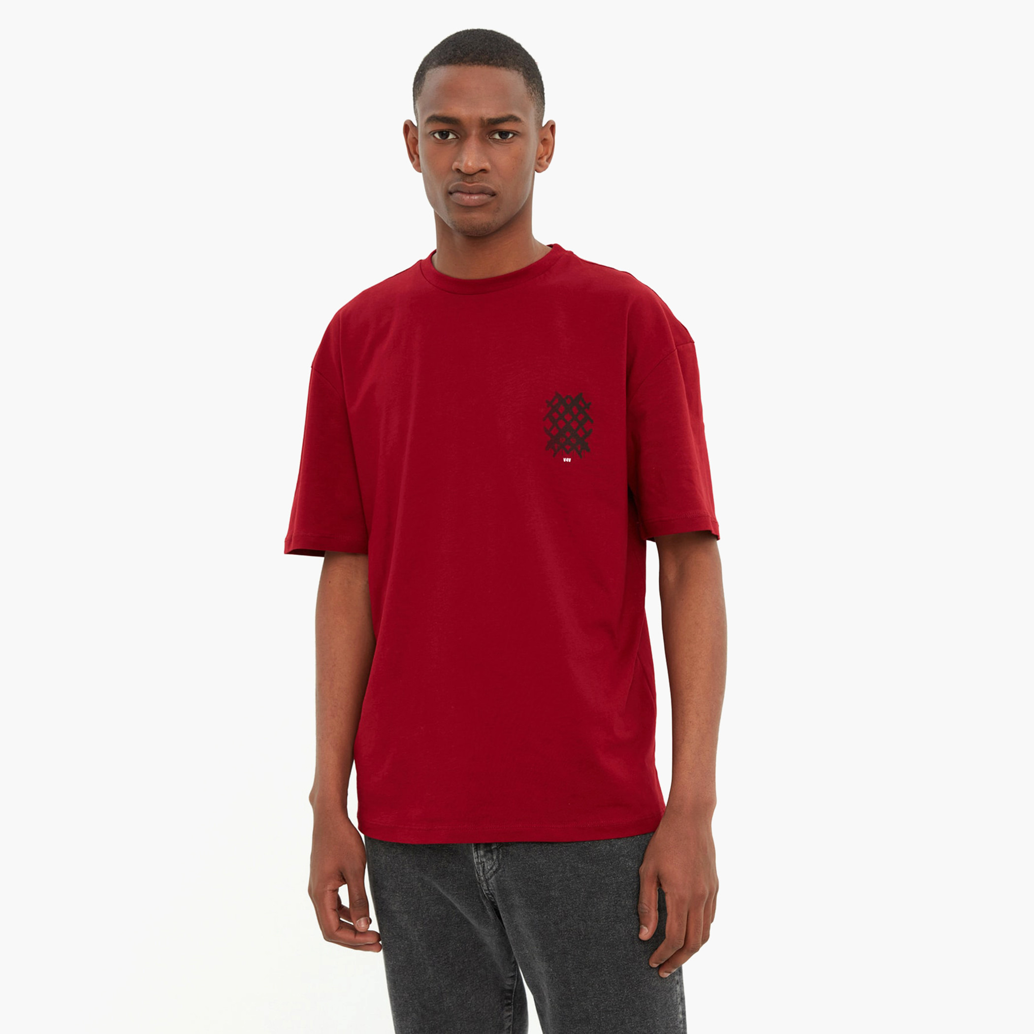ترينديول أحمر تي شيرت-men-clothing-tshirtsandpolos-tshirts-image-1