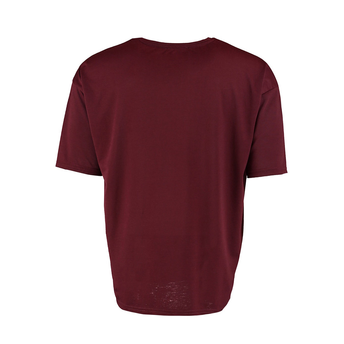 ترينديول تي شيرت عنابي سادة برقبة دائرية كبيرة الحجم للرجال-men-clothing-tshirtsandpolos-tshirts-image-8