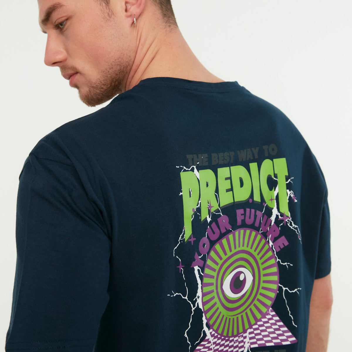ترينديول قميص أزرق مطبوع بياقة مستديرة وأكمام قصيرة للرجال-men-clothing-tshirtsandpolos-tshirts-image-4