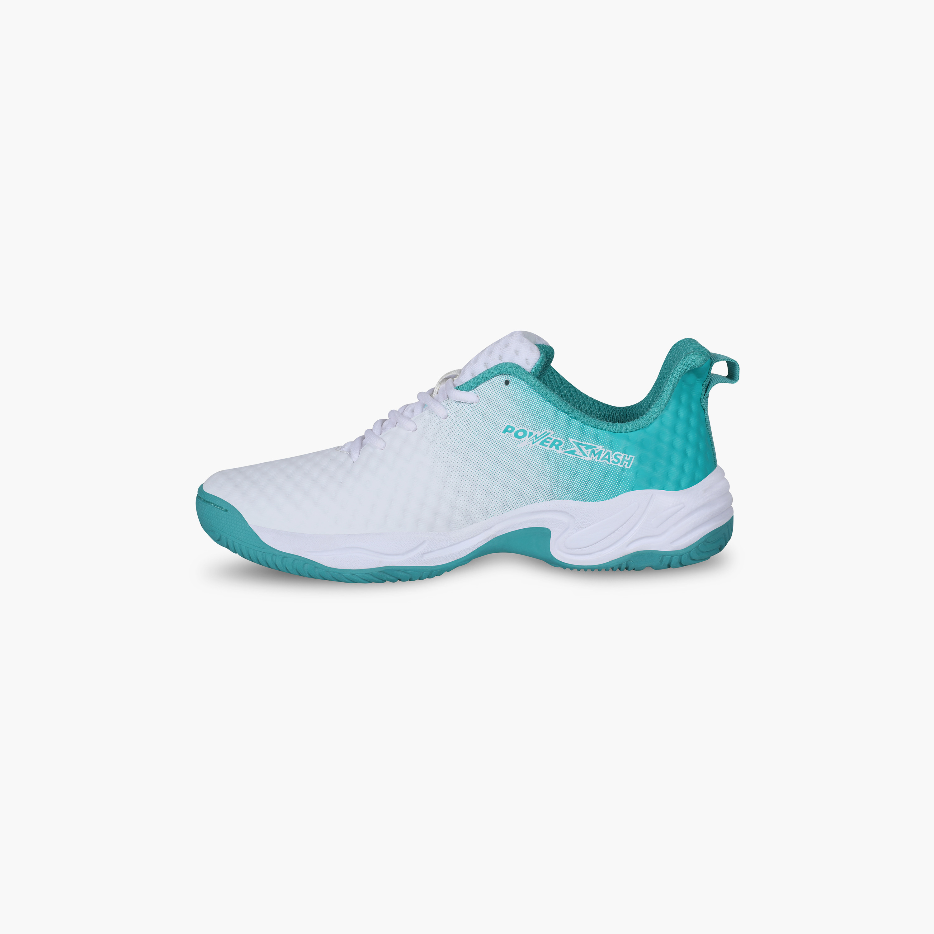 Nivia Power Smash, White/Turquoise, Tennis Shoes-sports-men-shoes-image-5
