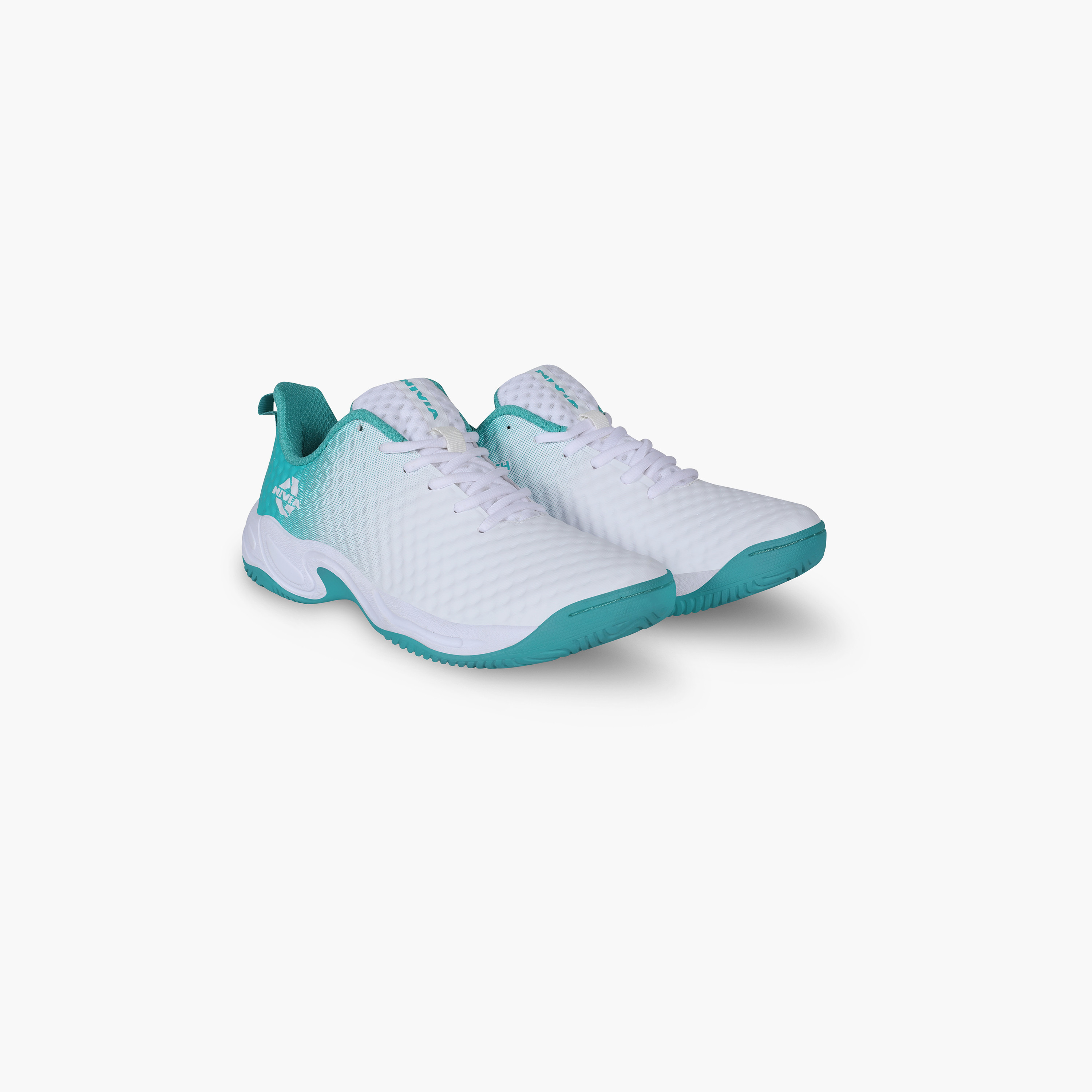 Nivia Power Smash, White/Turquoise, Tennis Shoes-sports-men-shoes-image-7
