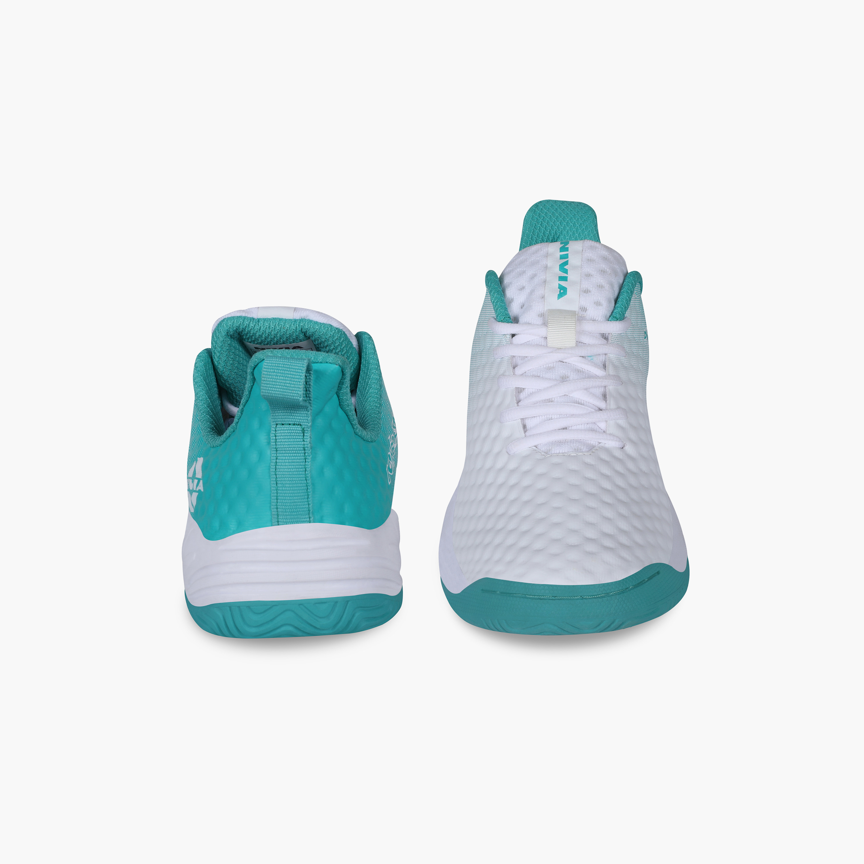 Nivia Power Smash, White/Turquoise, Tennis Shoes-sports-men-shoes-image-8