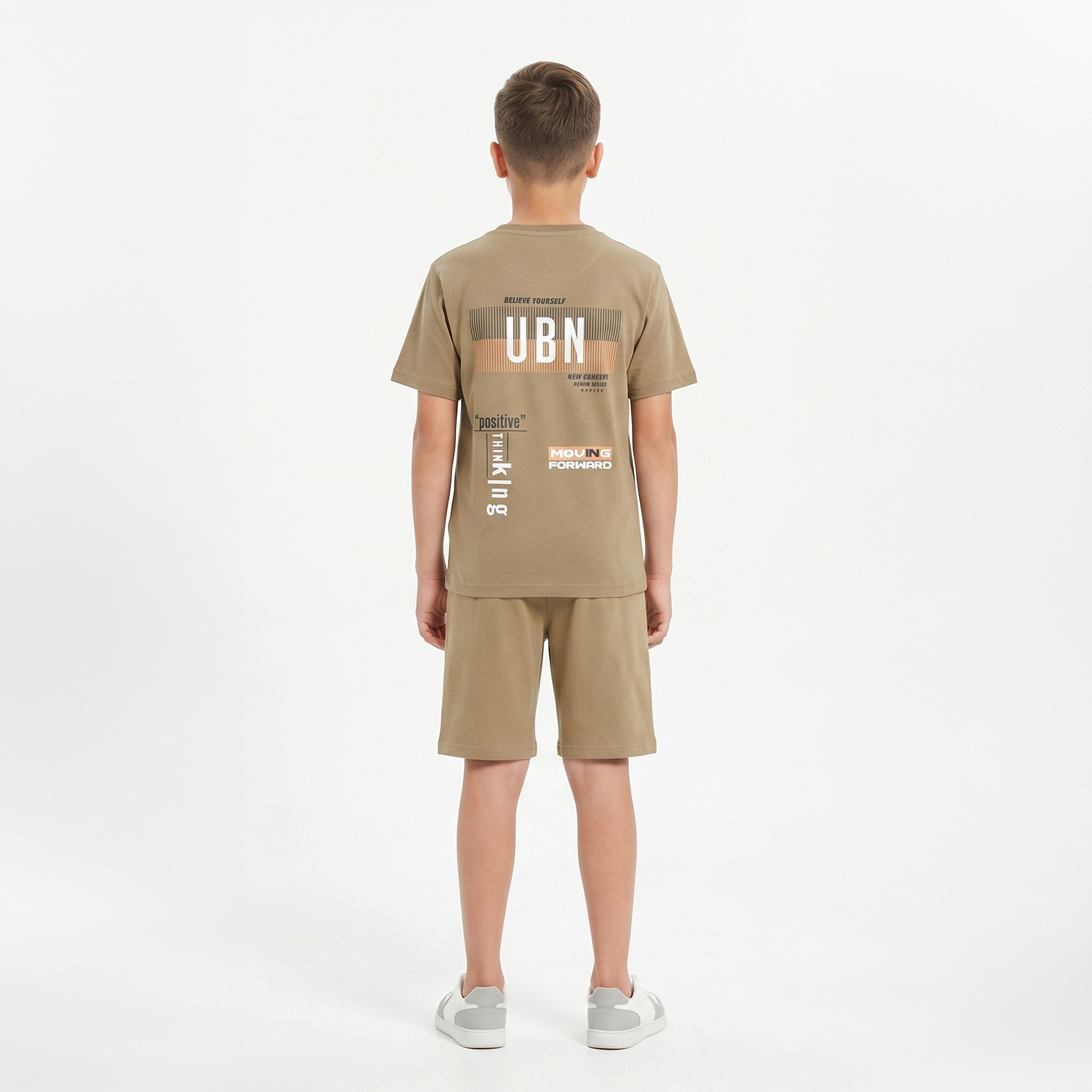 Cool & Cool Graphic Short Sleeves T-Shirt & Shorts Set-boys-clothing-setsandcoords-image-2