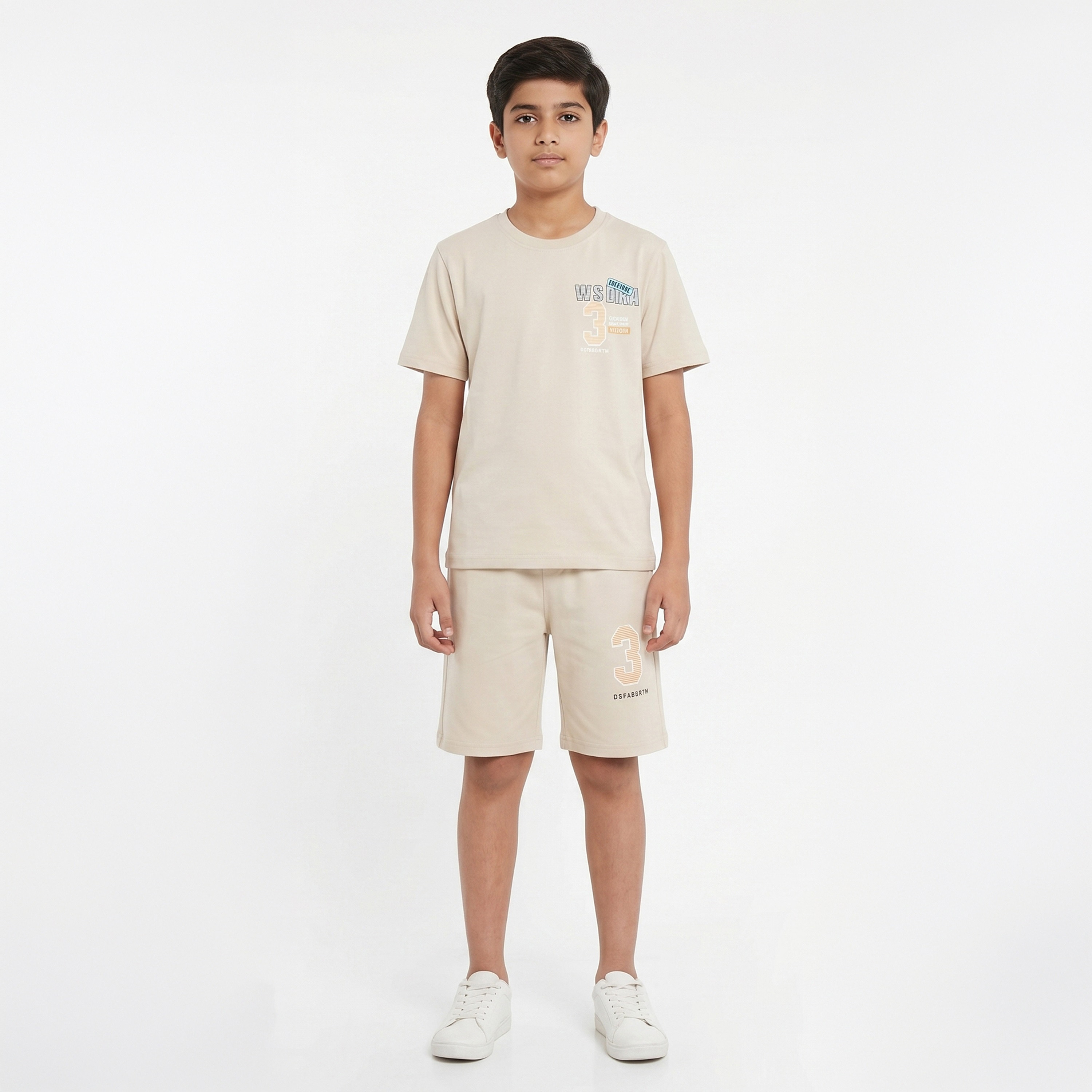 طقم تيشيرت بأكمام قصيرة مع شورت من كول آند كول-boys-clothing-setsandcoords-image-1