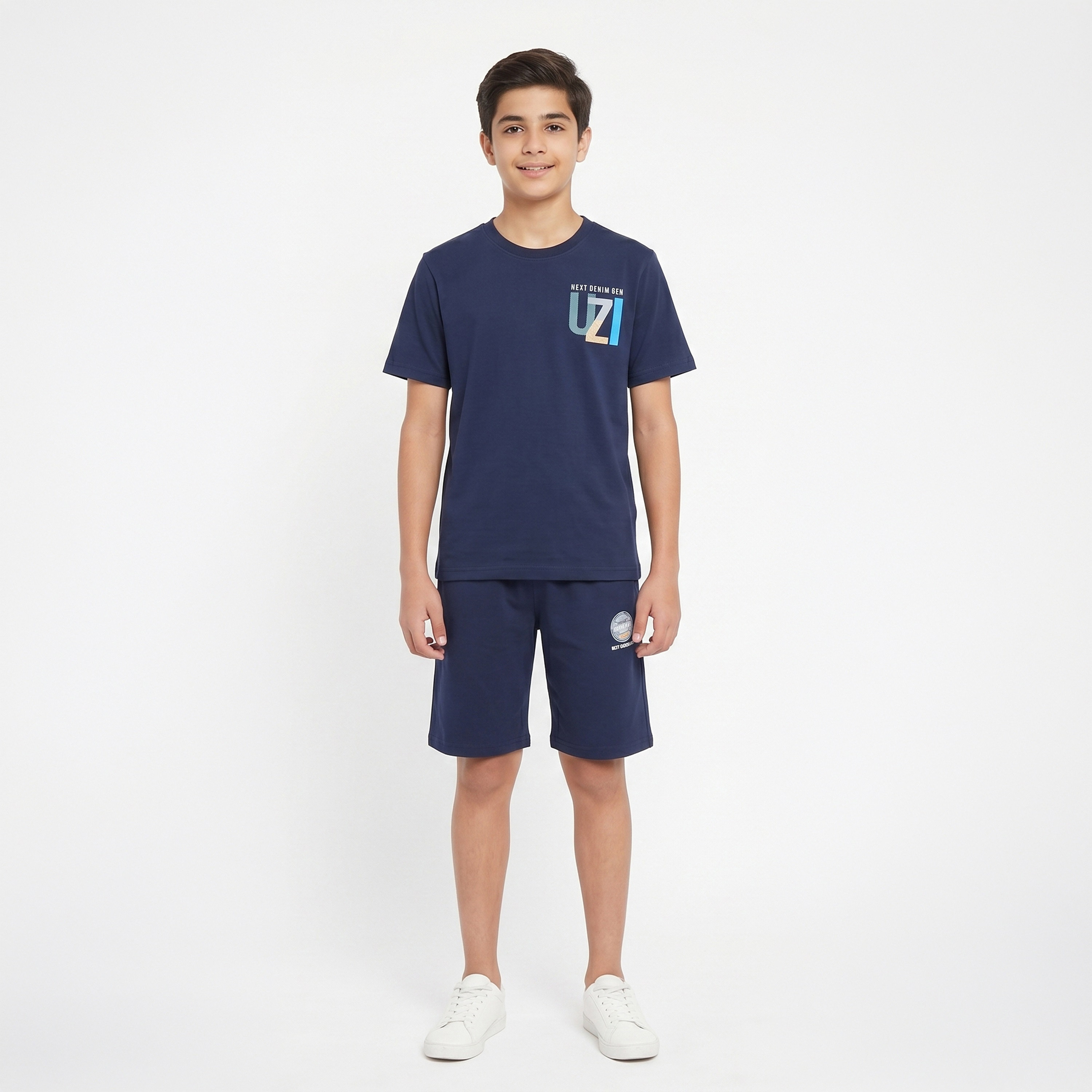 طقم تيشيرت بأكمام قصيرة مع شورت من كول آند كول-boys-clothing-setsandcoords-image-1