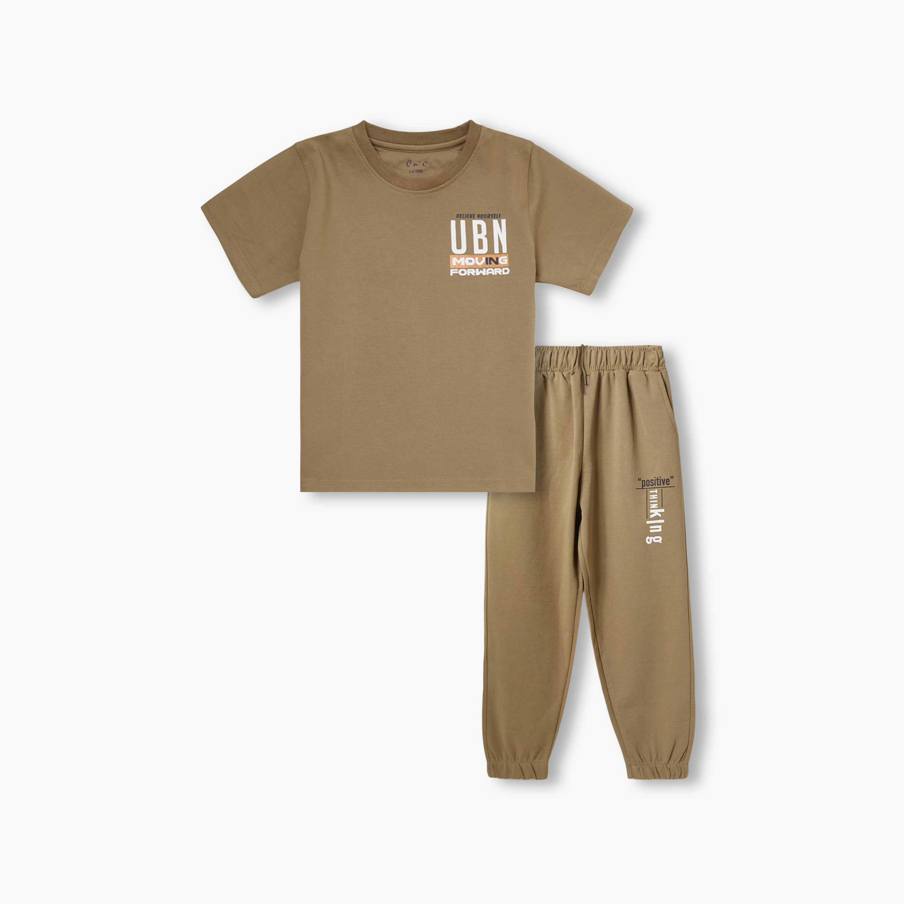 Cool & Cool Graphic Short Sleeves T-Shirt & Joggers Set-boys-clothing-setsandcoords-image-3