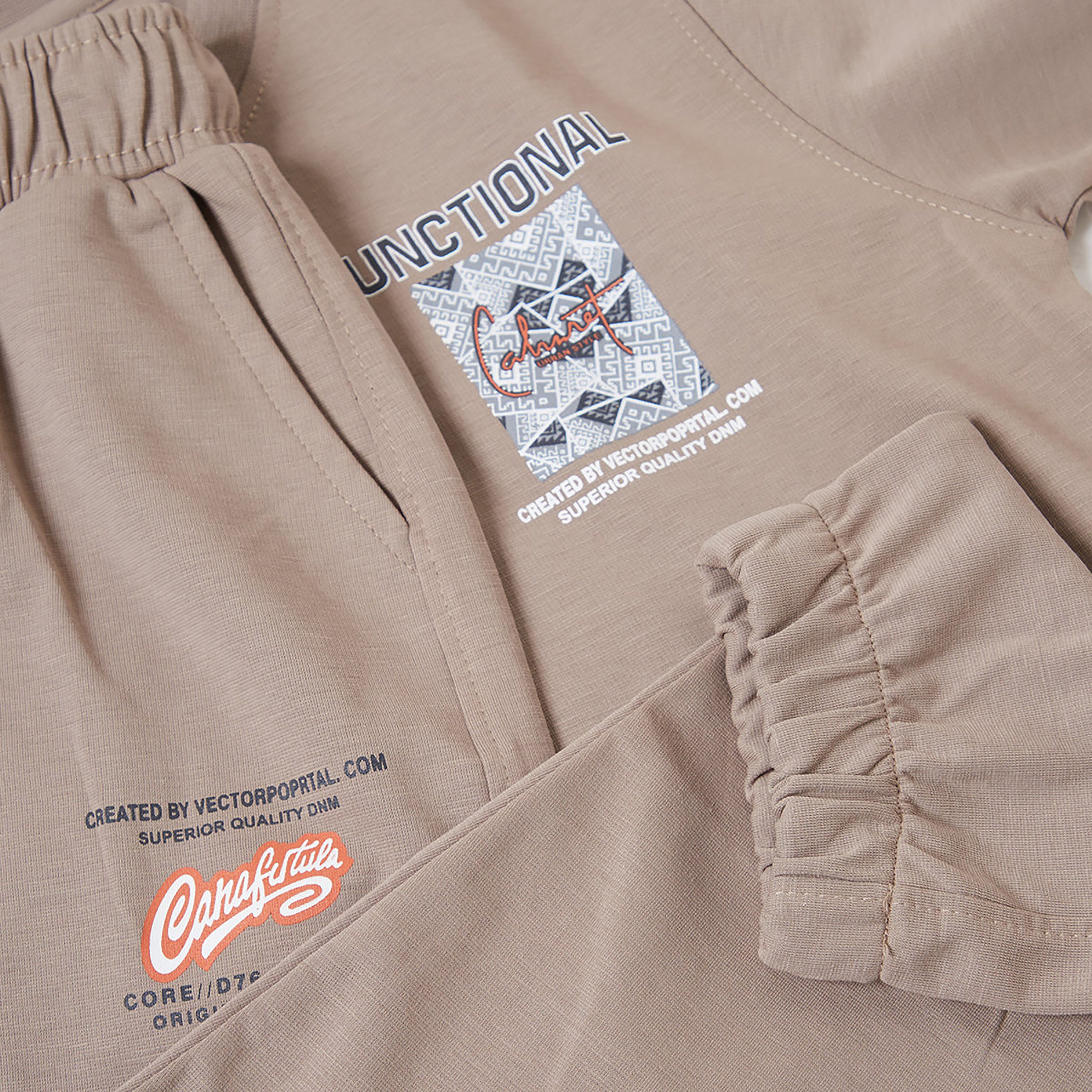 Cool & Cool Graphic Short Sleeves T-Shirt & Joggers Set-boys-clothing-setsandcoords-image-8