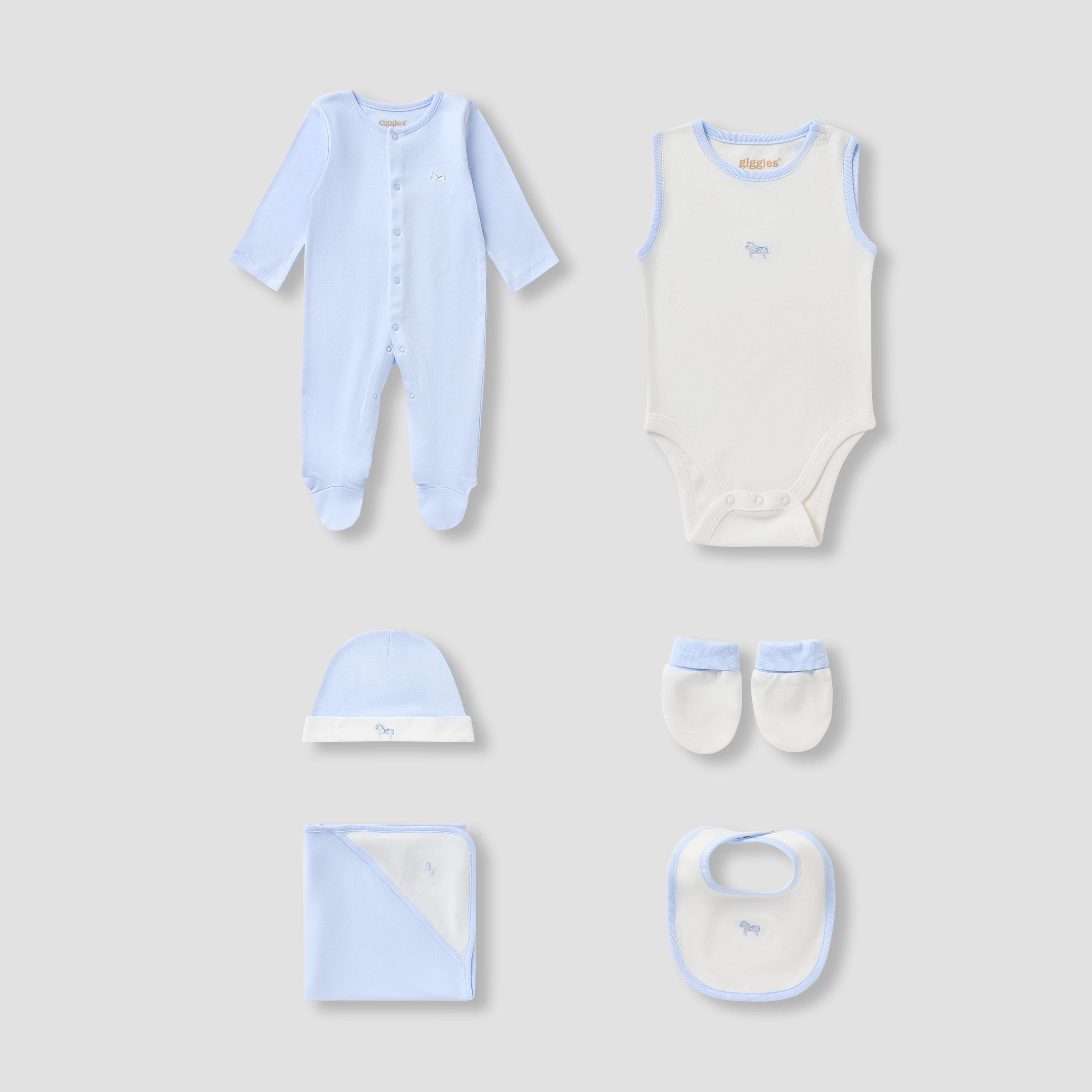 Giggles 6-Piece Horse Embroidered Clothing Gift Set-baby-boys-clothing-setsandcoords-image-2