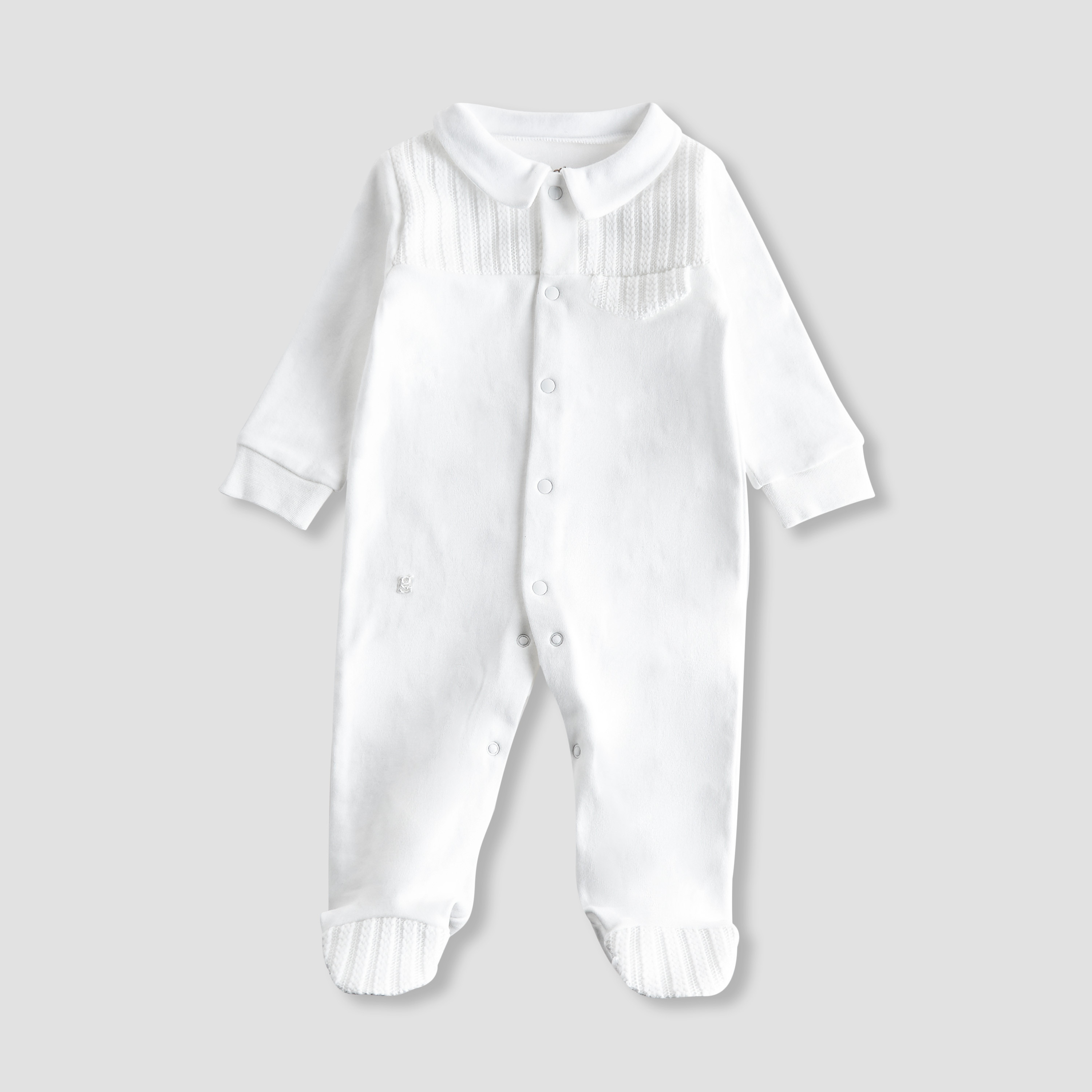 Giggles 4-Piece Boys Gift Set - Cotton - Sleepsuit, Cap, Bodysuit - Textured-baby-boys-clothing-setsandcoords-image-5