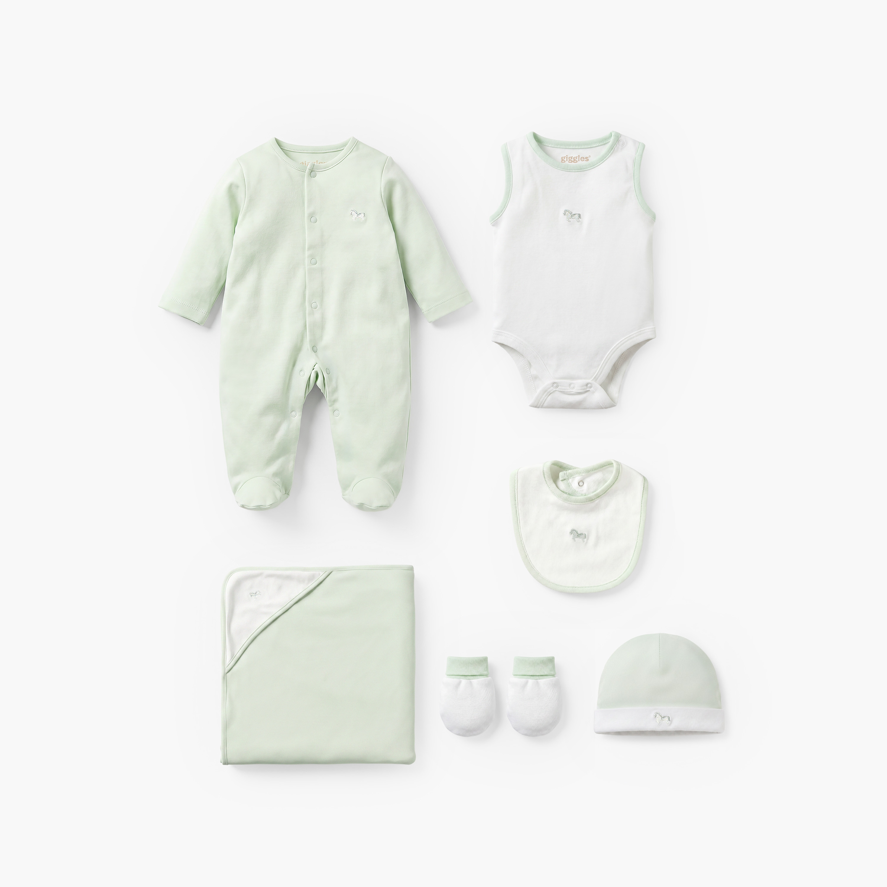 طقم هدايا ملابس بتطريز خيل من جيجلز - 6 قطع-baby-boys-clothing-setsandcoords-image-2