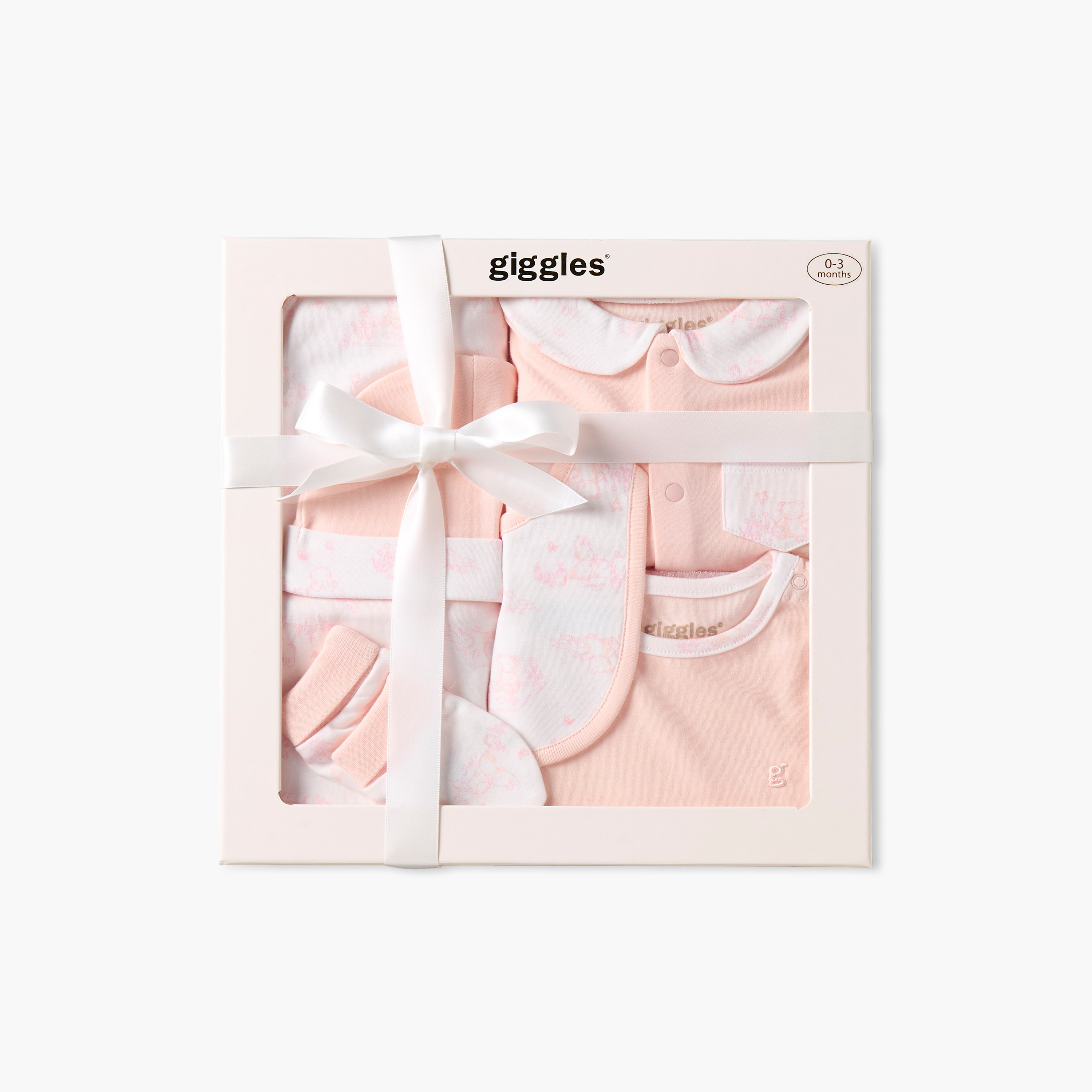 Set of 6 Giggles Clothing Gift Set with Bear Print-baby-girls-clothing-setsandcoords-image-1