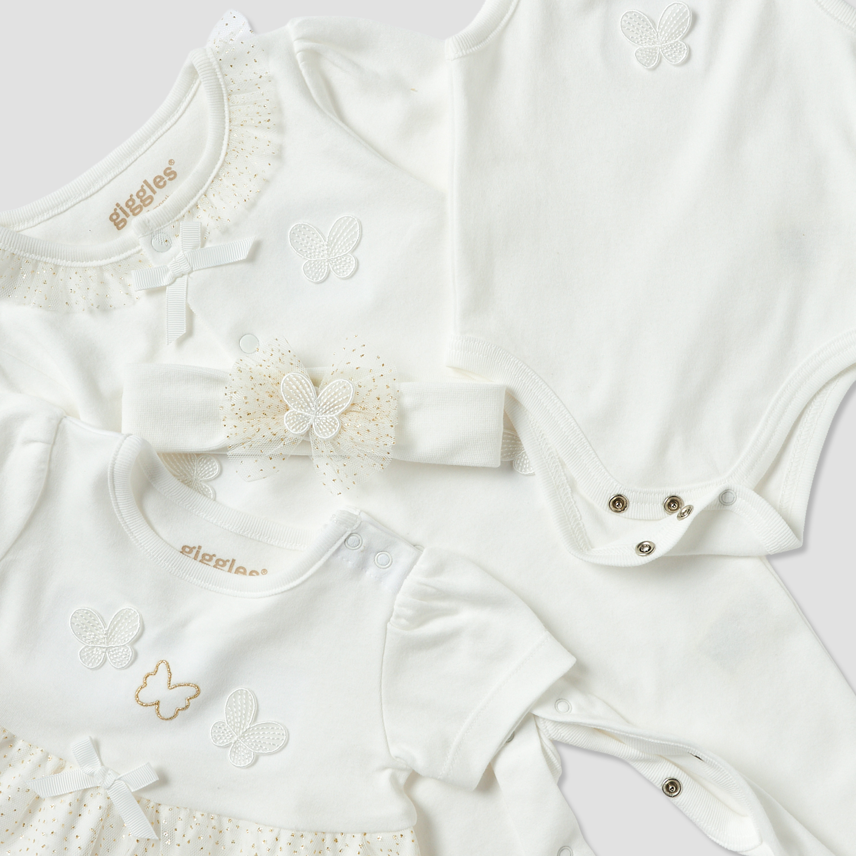 Set of 4 Giggles Clothing Gift Set with Butterfly Applique-baby-girls-clothing-setsandcoords-image-8