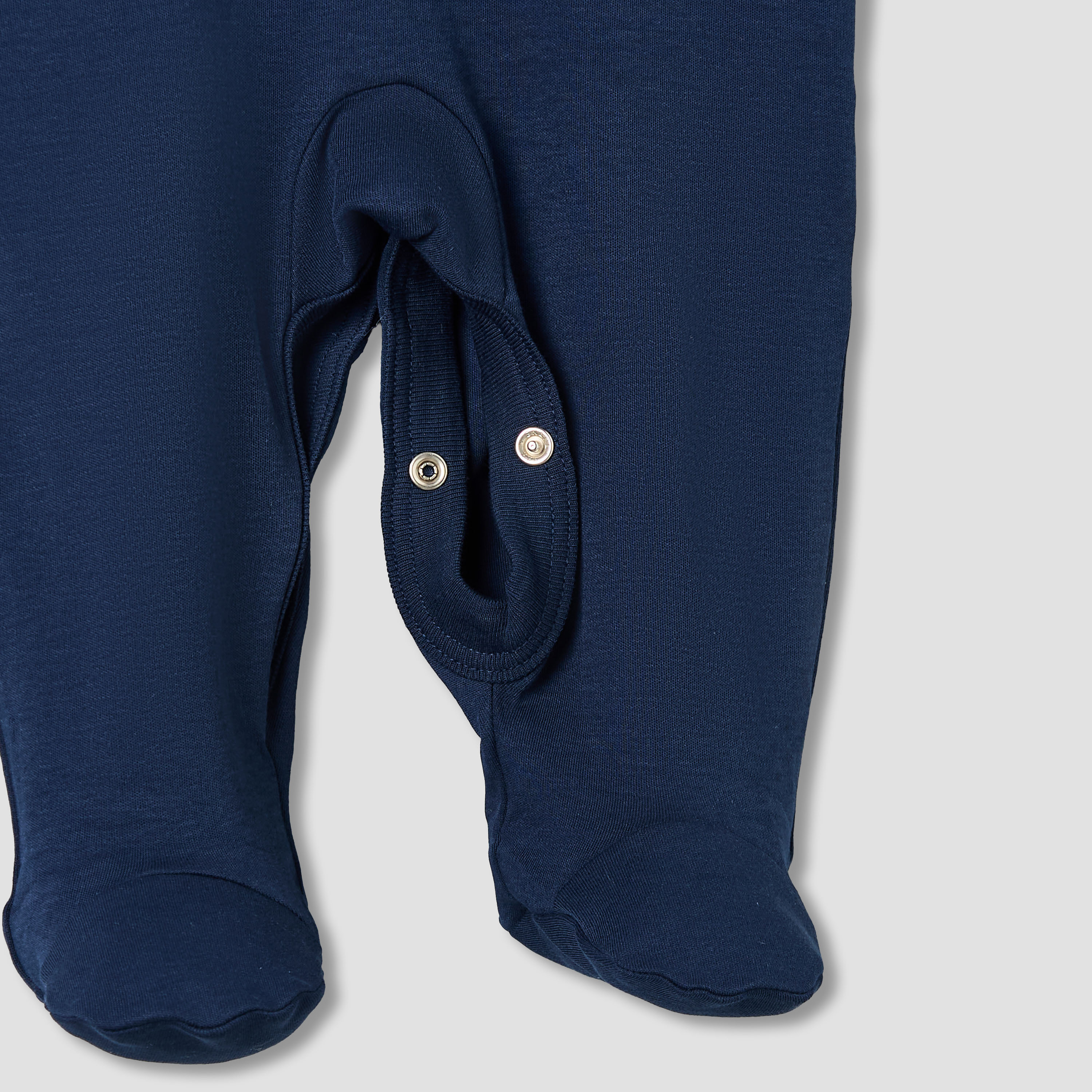 Giggles Cotton Collared Long Sleeves Sleepsuit with Horse Embroidery-baby-boys-clothing-nightwear-sleepsuits-image-5
