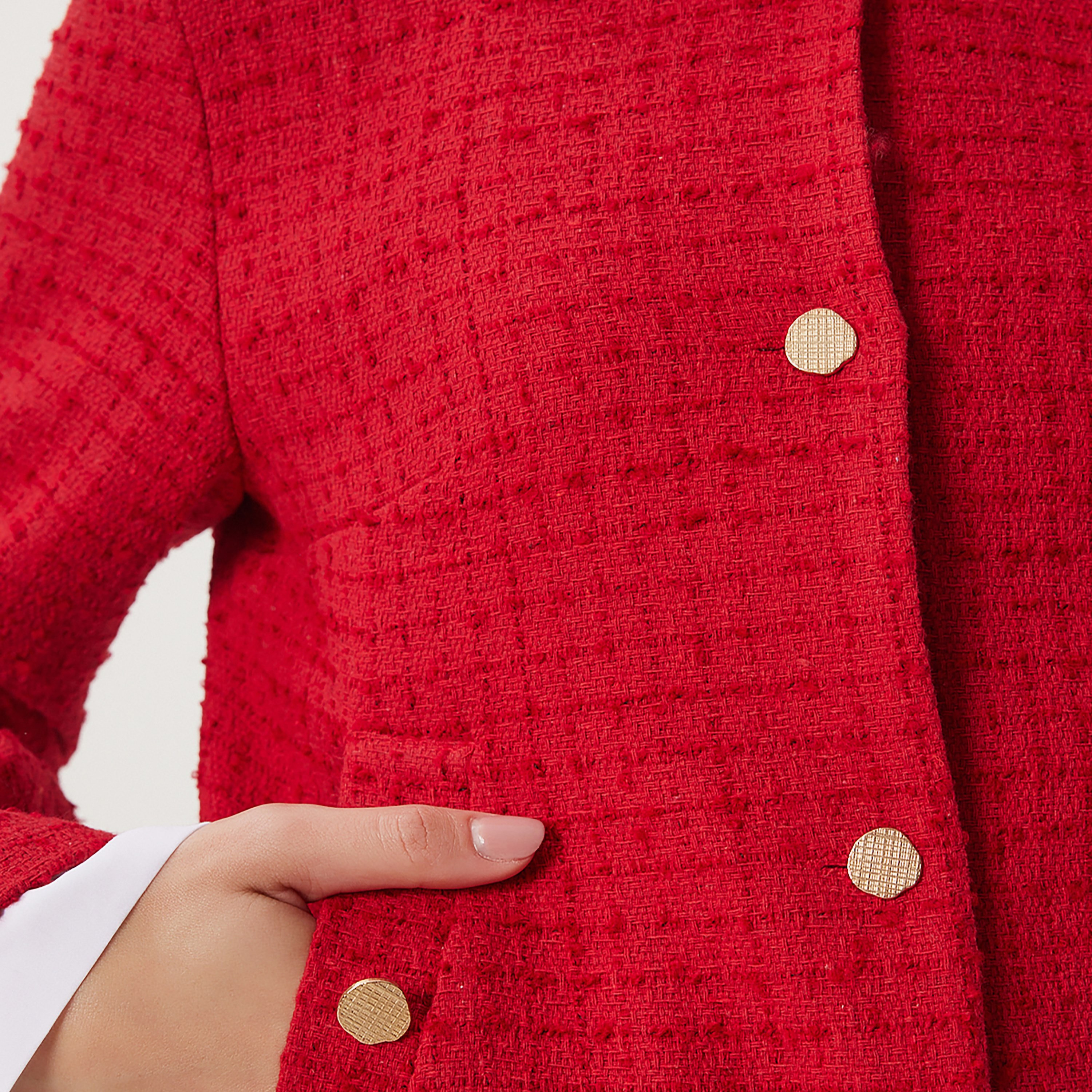 سترة نسائية بياقة حمراء بياقة تويد إسطنبول من إسطنبول-women-winterwear-coatsandjackets-jackets-image-4