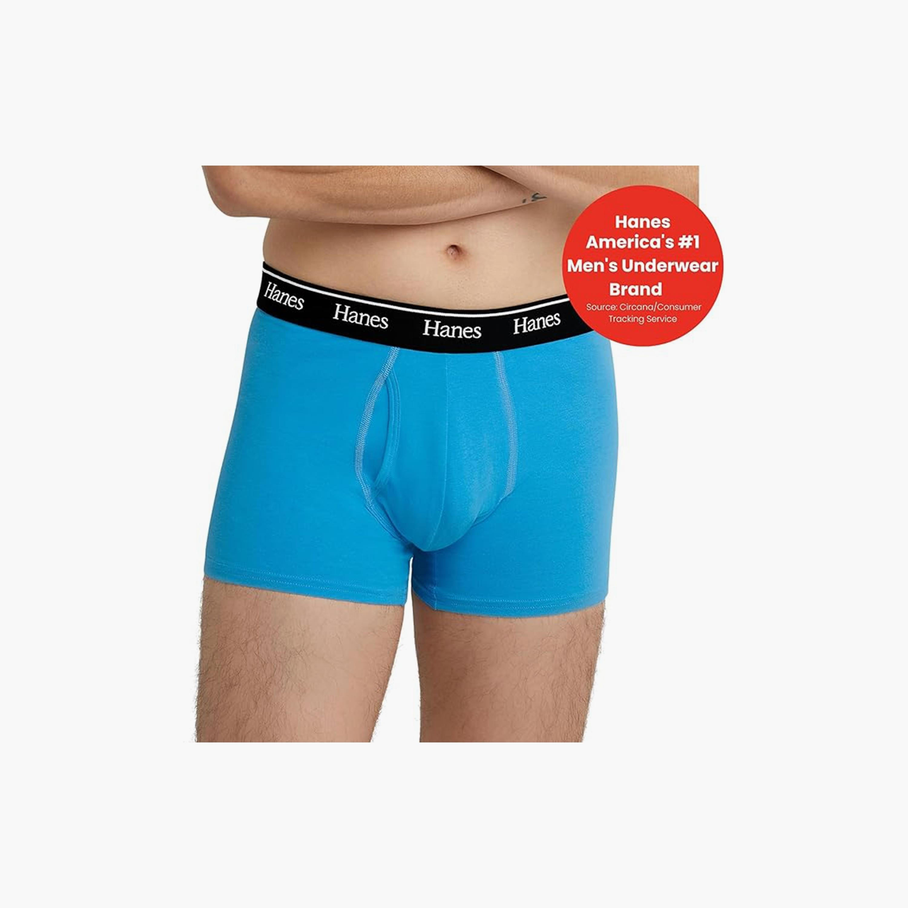 Hanes Assorted Pack of 3 Brand Print Waistband Men's Trunks-men-clothing-innerwear-underwear-image-2