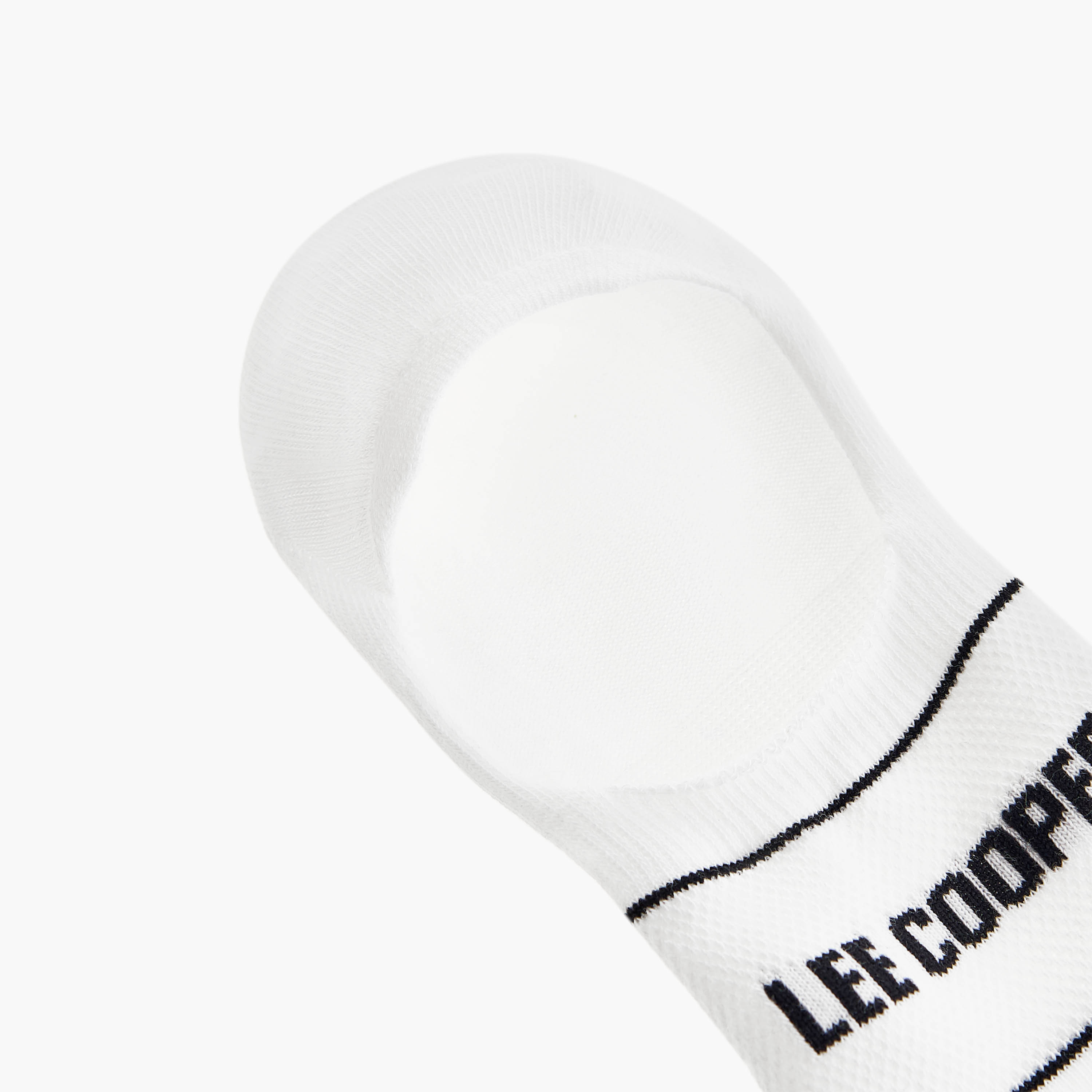 Lee Cooper Logo Print No Show Socks - Set of 3-men-socks-image-5