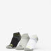Kappa Logo Detail Ankle Length Sports Socks - Set of 3-Men%27s Socks-thumbnailMobile-0