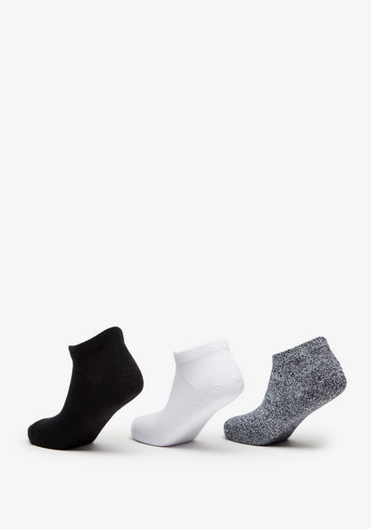 Textured Ankle Length Socks - Set of 3-Boy%27s Socks-image-1