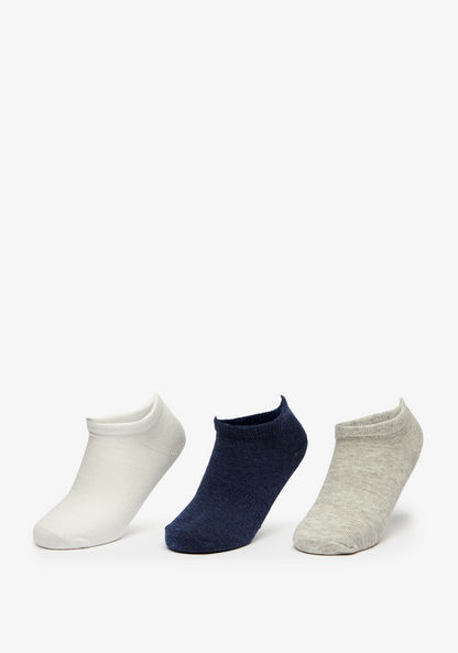 Textured Ankle Length Socks - Set of 3-Boy%27s Socks-image-0