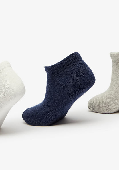 Textured Ankle Length Socks - Set of 3-Boy%27s Socks-image-2