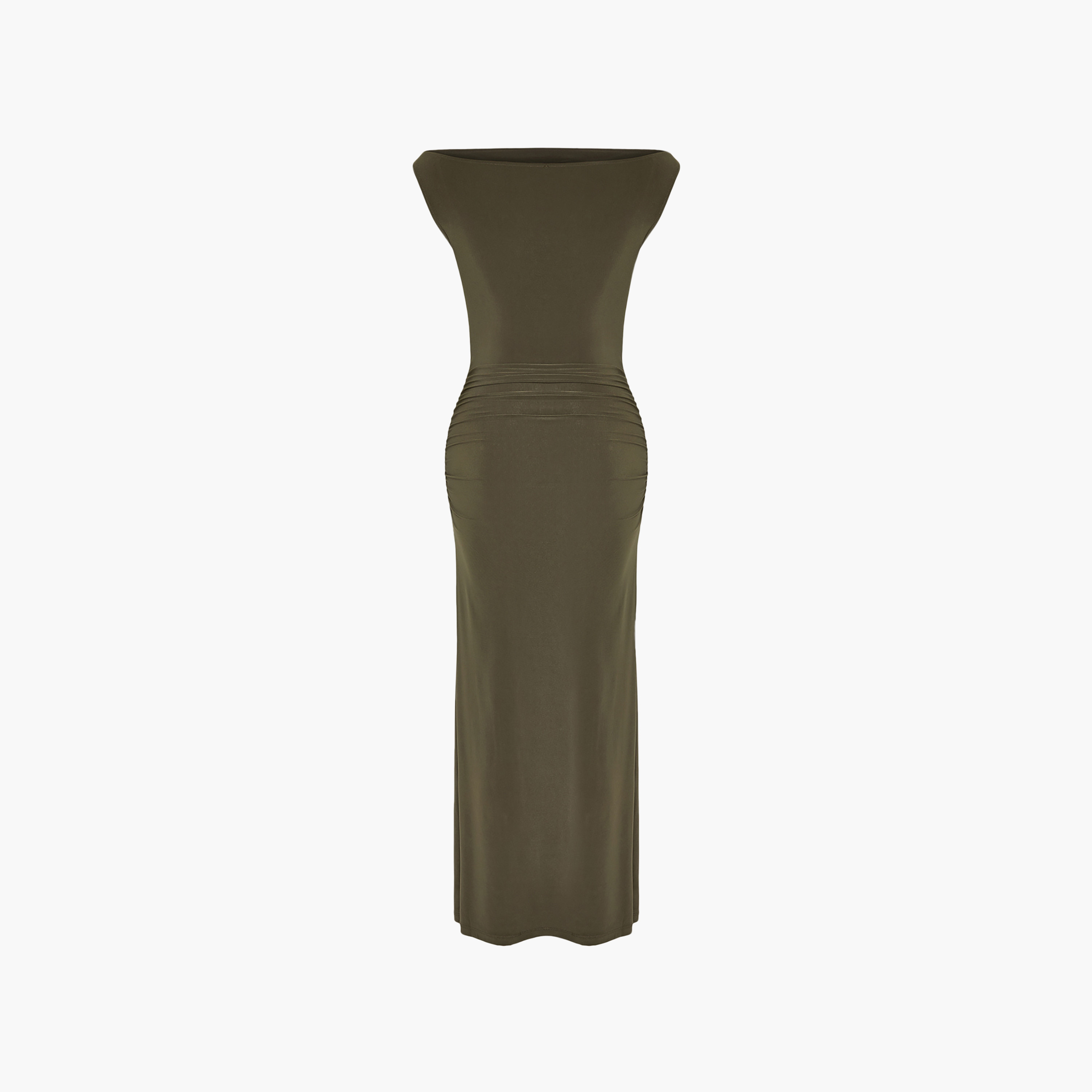 Green Off-Shoulder Column Evening Women's Maxi Dress-women-clothing-dresses-image-8