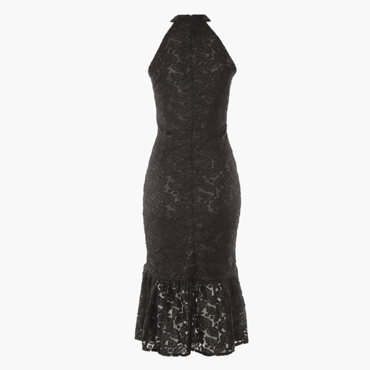 فستان دانتيل ميدي دون أكمام بقصة ضيّقة من ترينديول-women-clothing-dresses-image-2