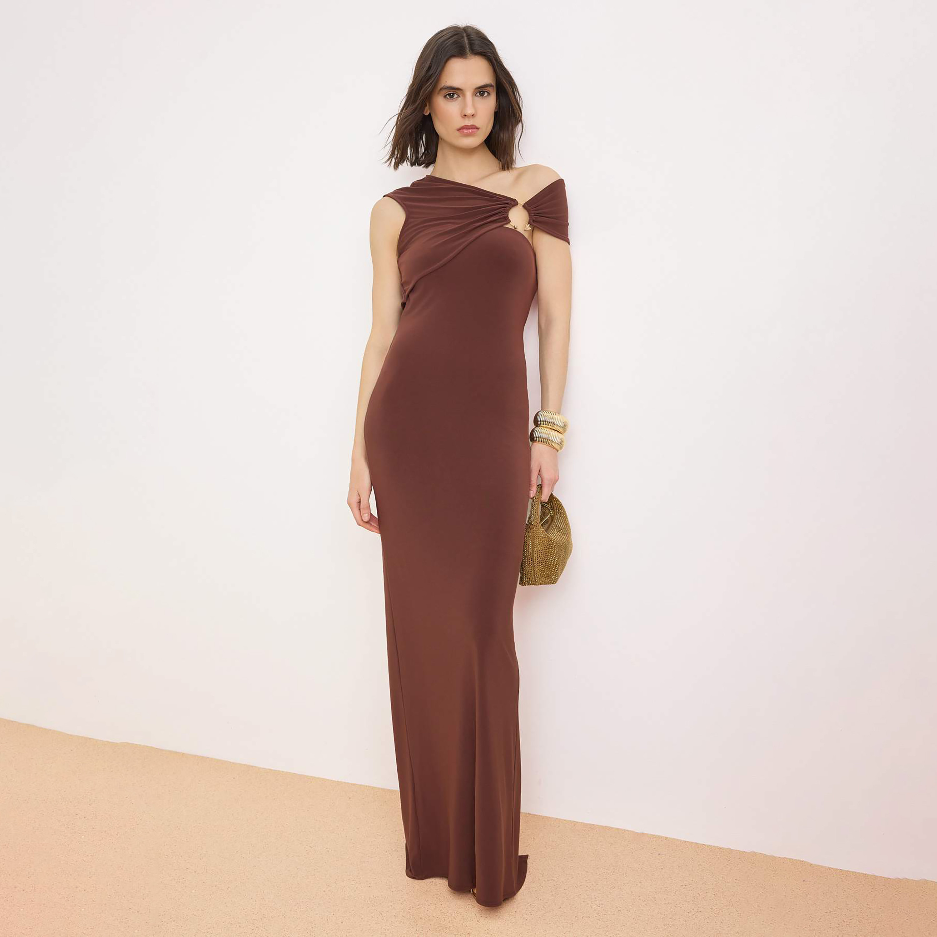 فستان سهرة ماكسي نسائي من الساتان بكتف واحد-women-clothing-dresses-image-1