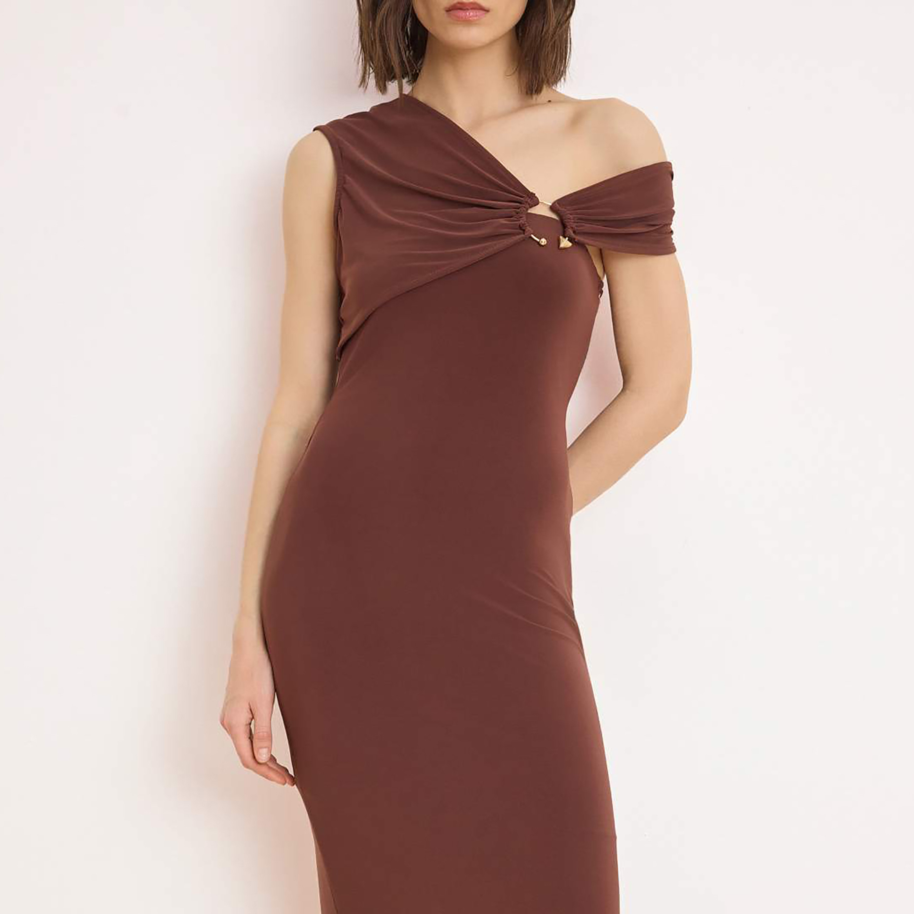 فستان سهرة ماكسي نسائي من الساتان بكتف واحد-women-clothing-dresses-image-4