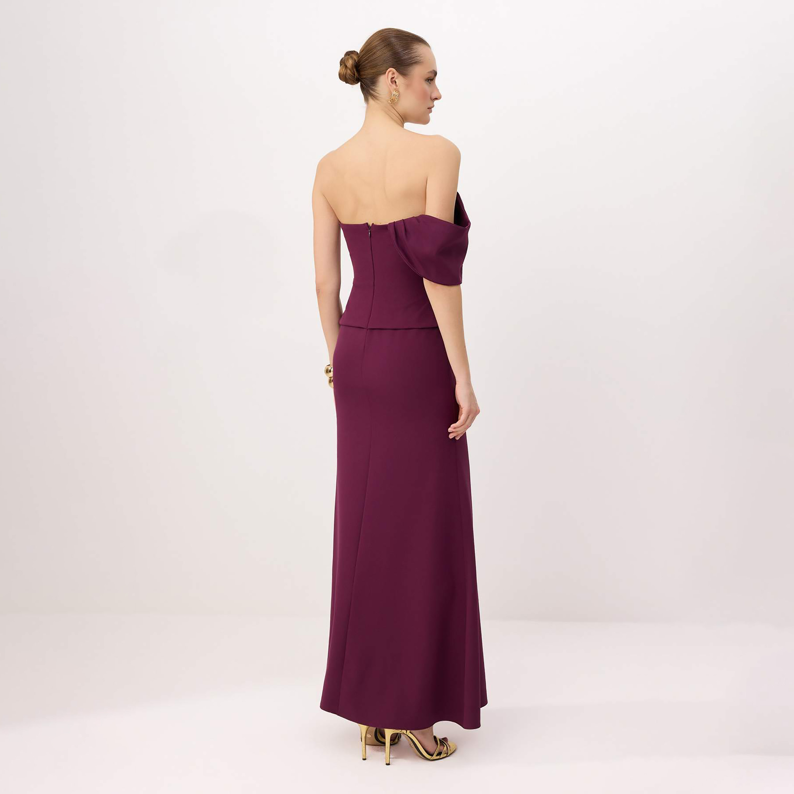 Strapless Peplum Evening Women's Maxi Dress-women-clothing-dresses-image-3