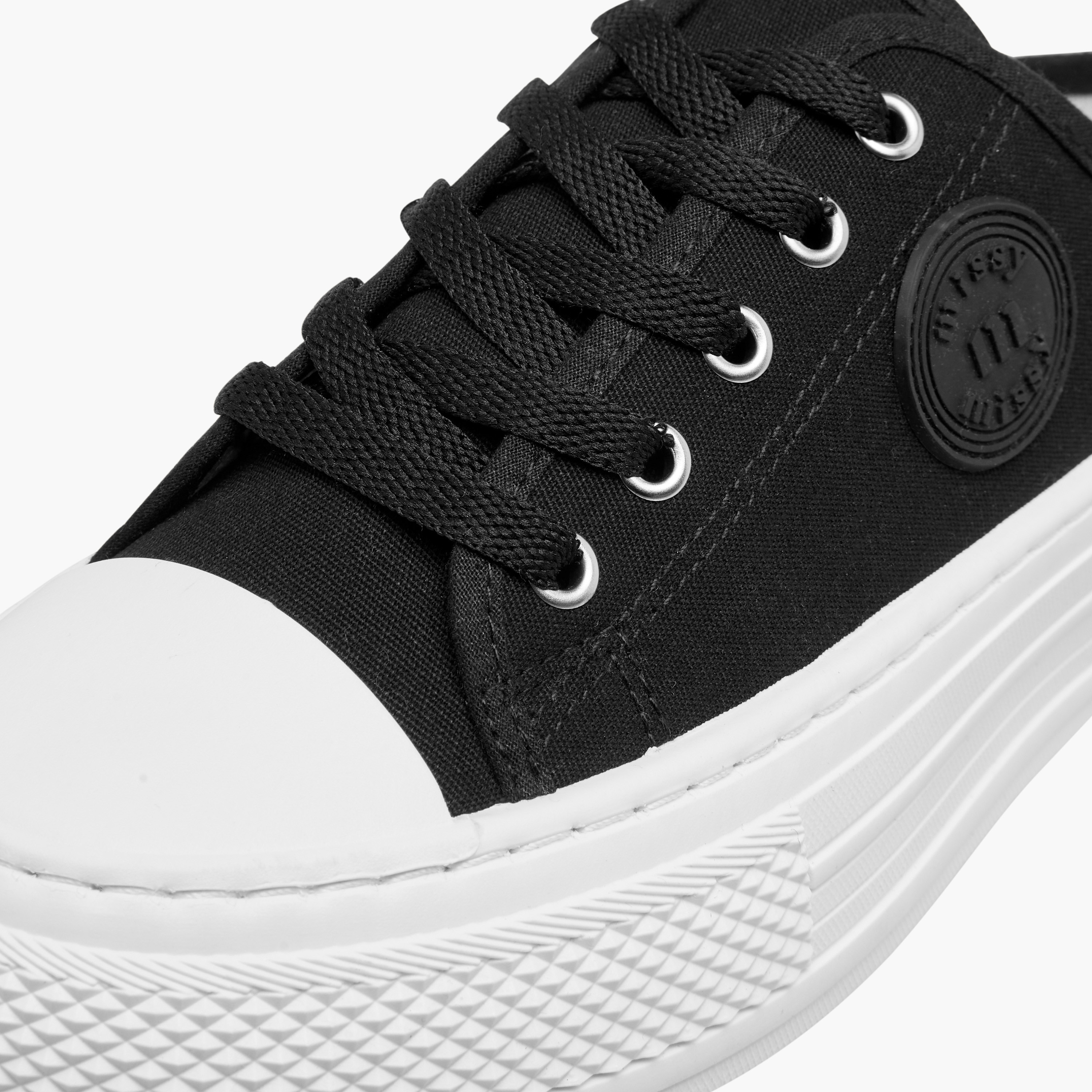 Missy Logo Applique Slip-On Sneakers with Lace Detail-women-shoes-flats-mules-image-5