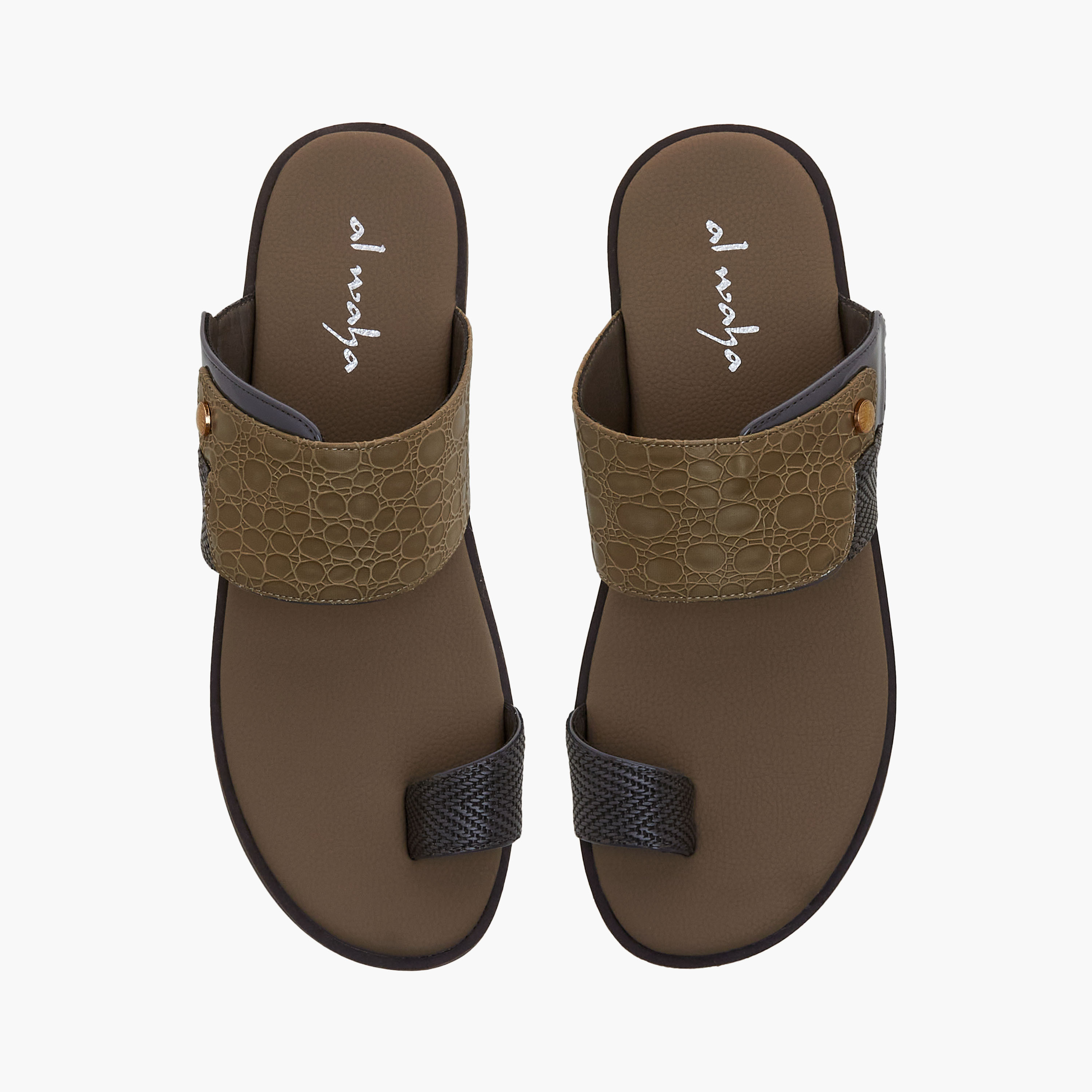 Al Waha Men Toe Loop Arabic Sandals-men-shoes-sandals-image-1