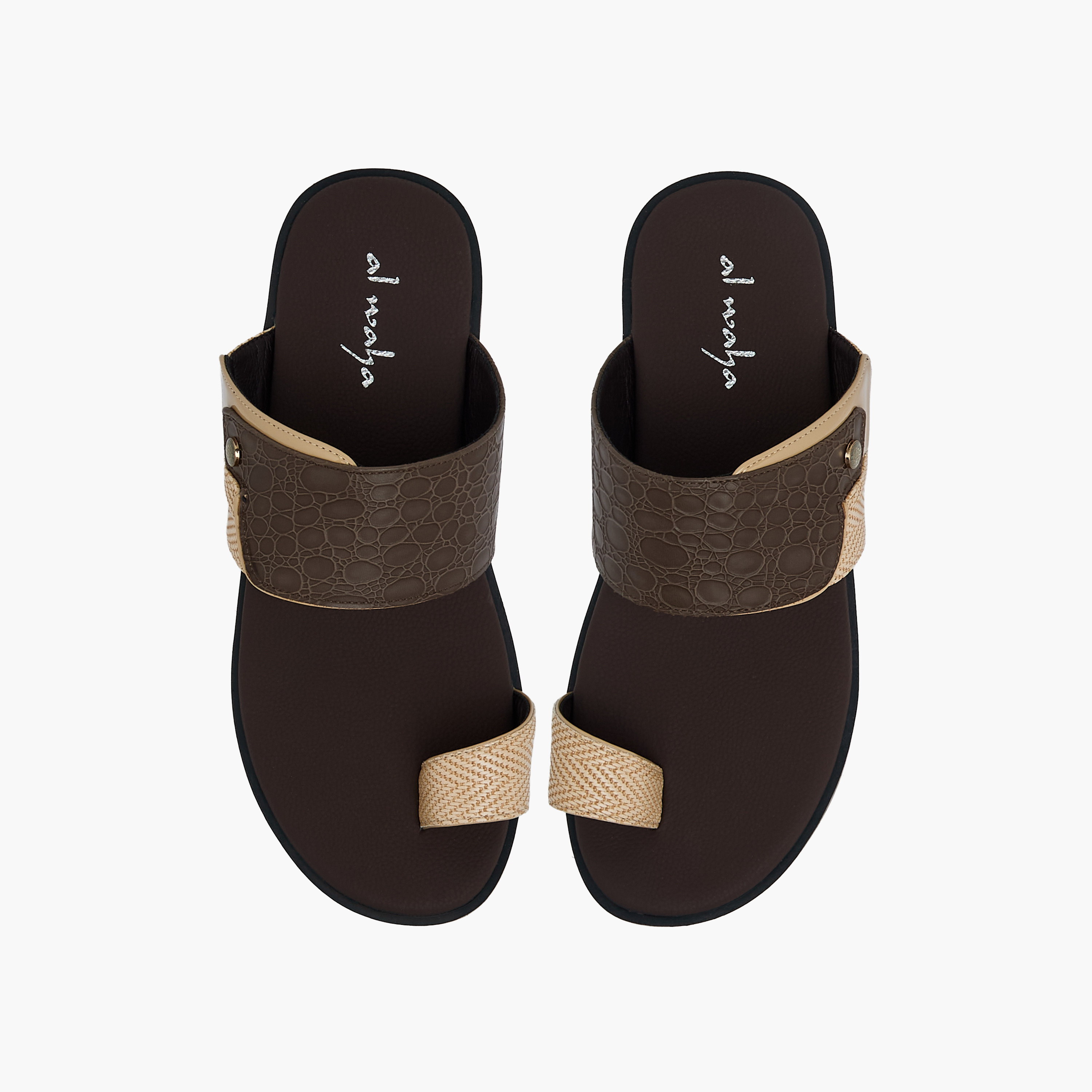 Al Waha Men Toe Loop Arabic Sandals-men-shoes-sandals-image-1