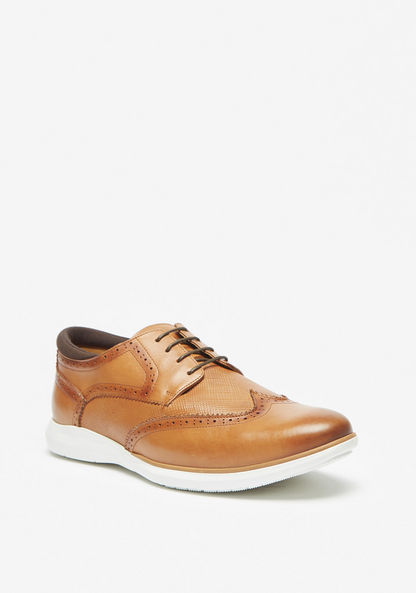 Le Confort Solid Slip-On Brogue Shoes-Men%27s Casual Shoes-image-0