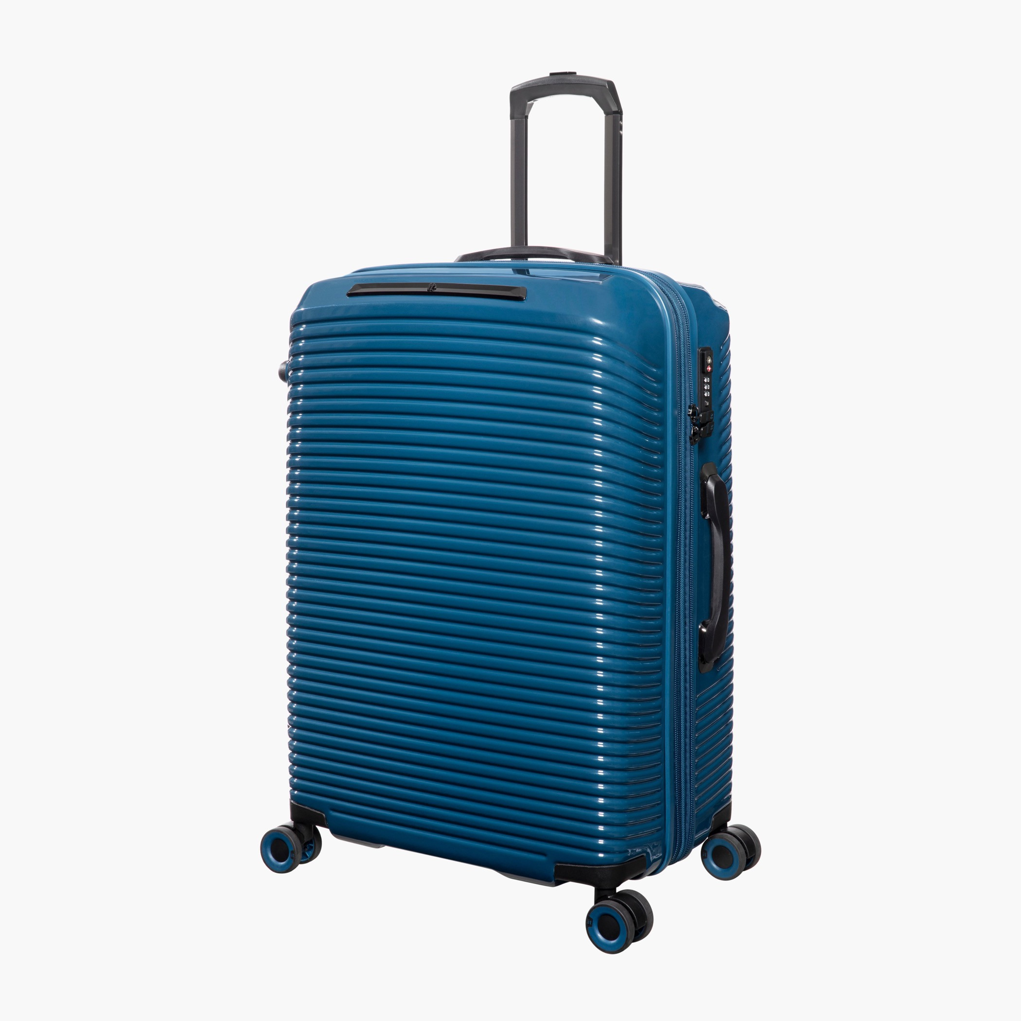 IT Textured Hardcase Luggage Trolley with Retractable Handle - 24 inches Check-In Bag-travel-luggagesandbags-luggage-image-1
