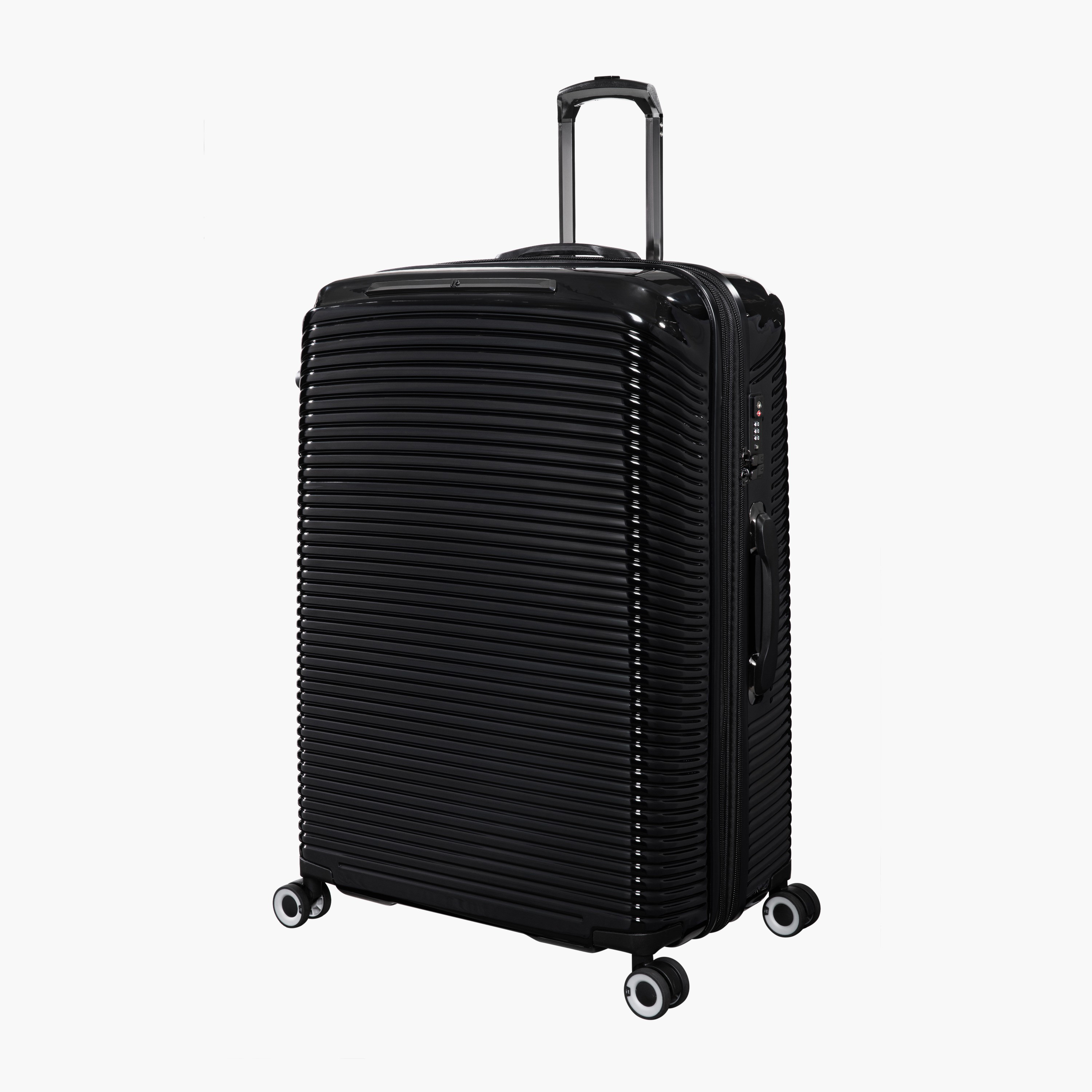 IT Textured Hardcase Luggage Trolley with Retractable Handle - 28 inches Check-In Bag-travel-luggagesandbags-luggage-image-1