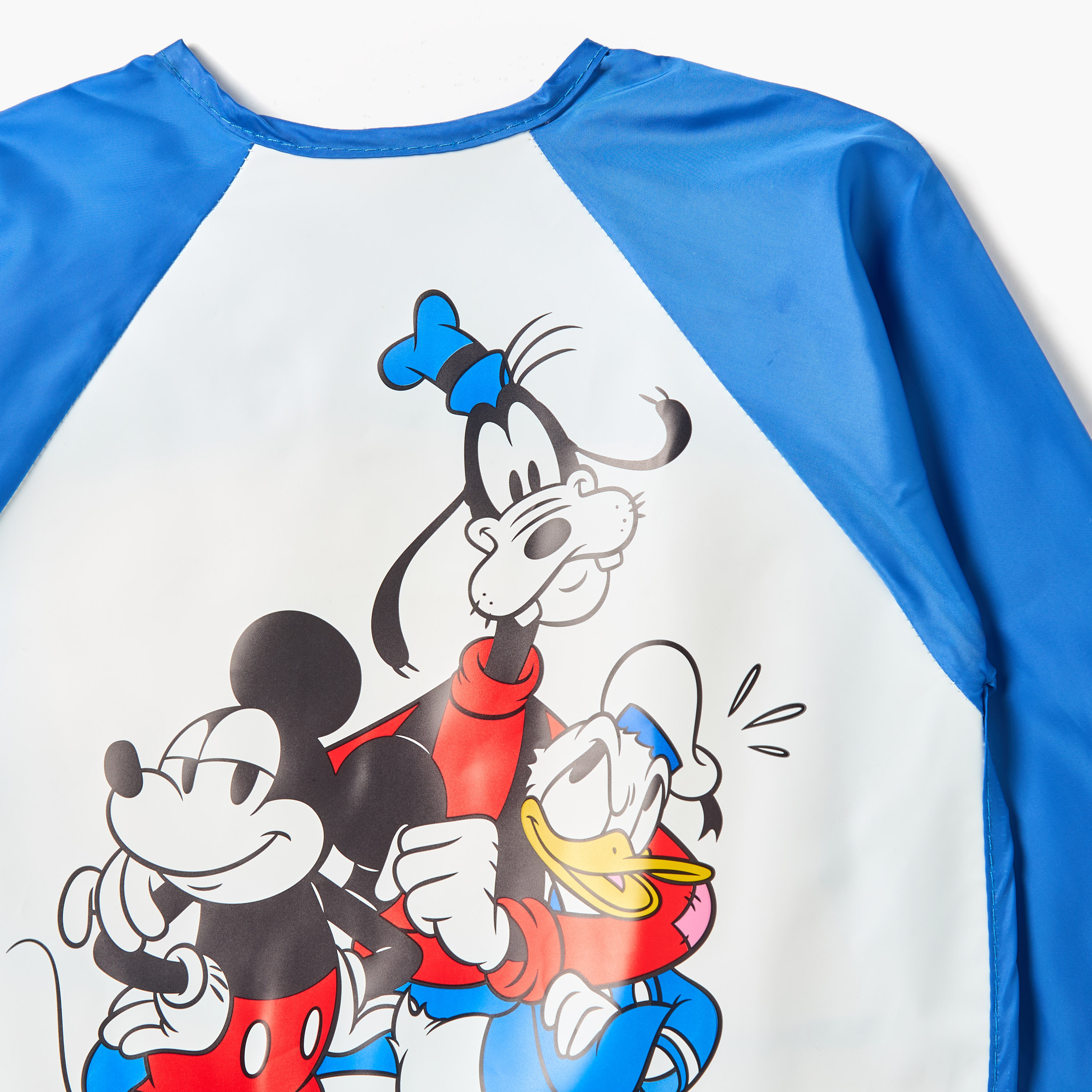 Disney Mickey Mouse and Friends Print Apron with Long Sleeves-baby-feeding-bibs-image-3