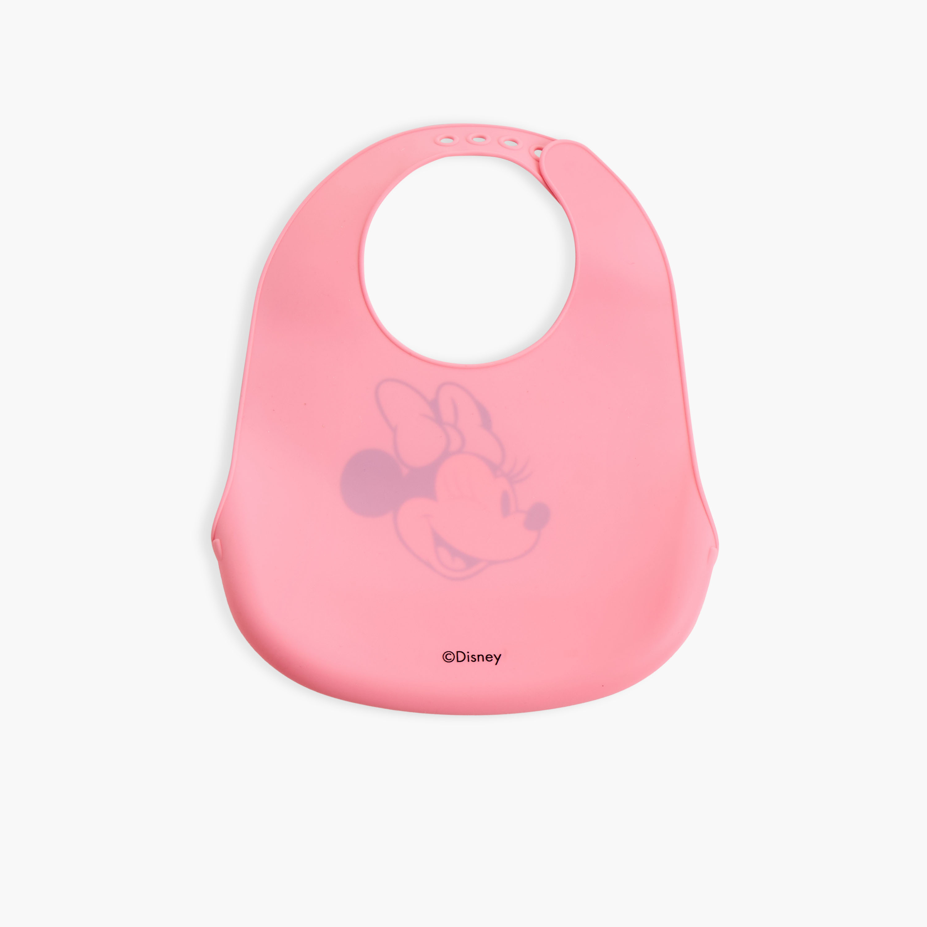 مريلة سيليكون بطبعات ميني ماوس وزر إغلاق من ديزني-baby-feeding-bibs-image-3