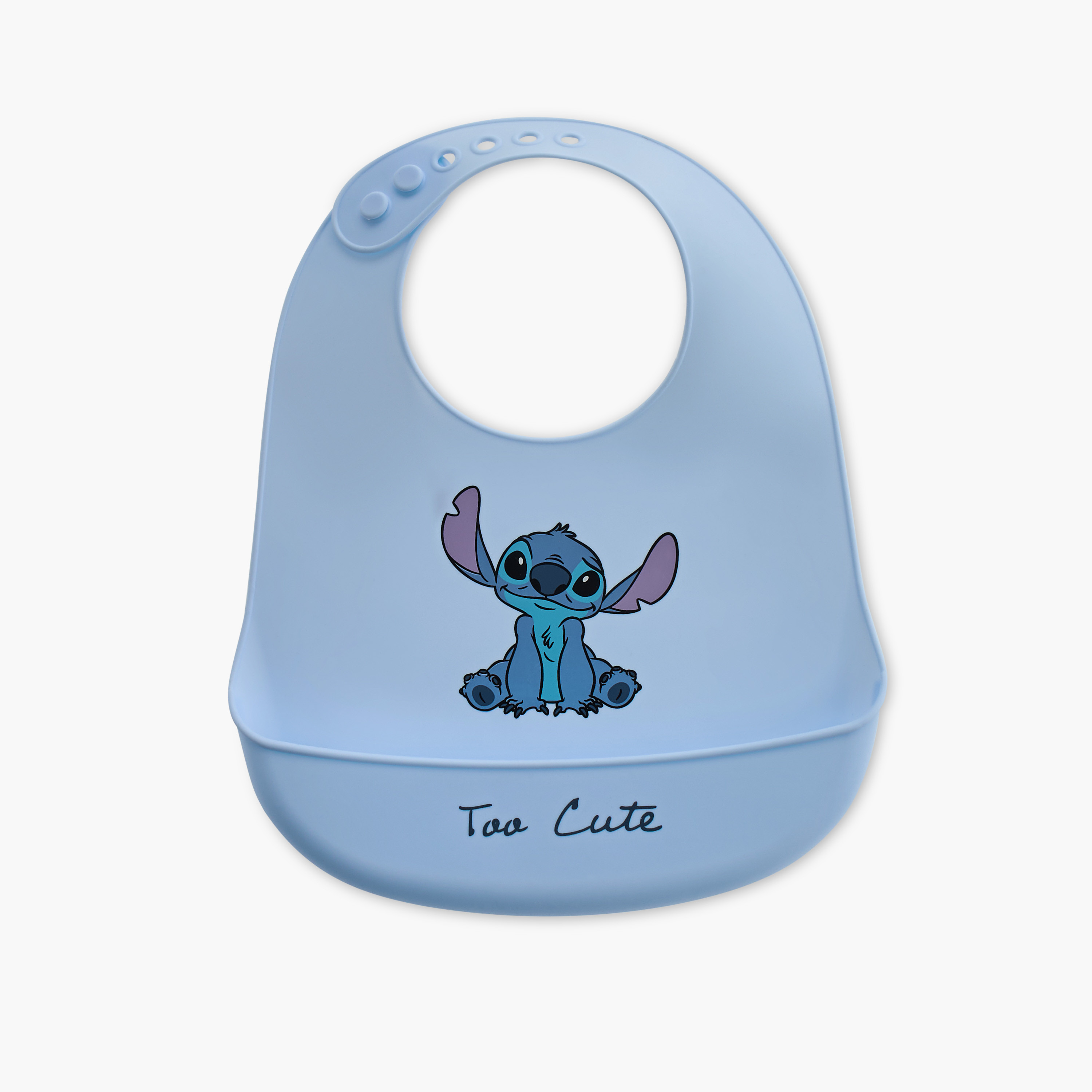 Disney Silicone Stitch Print Bib-baby-feeding-bibs-image-1