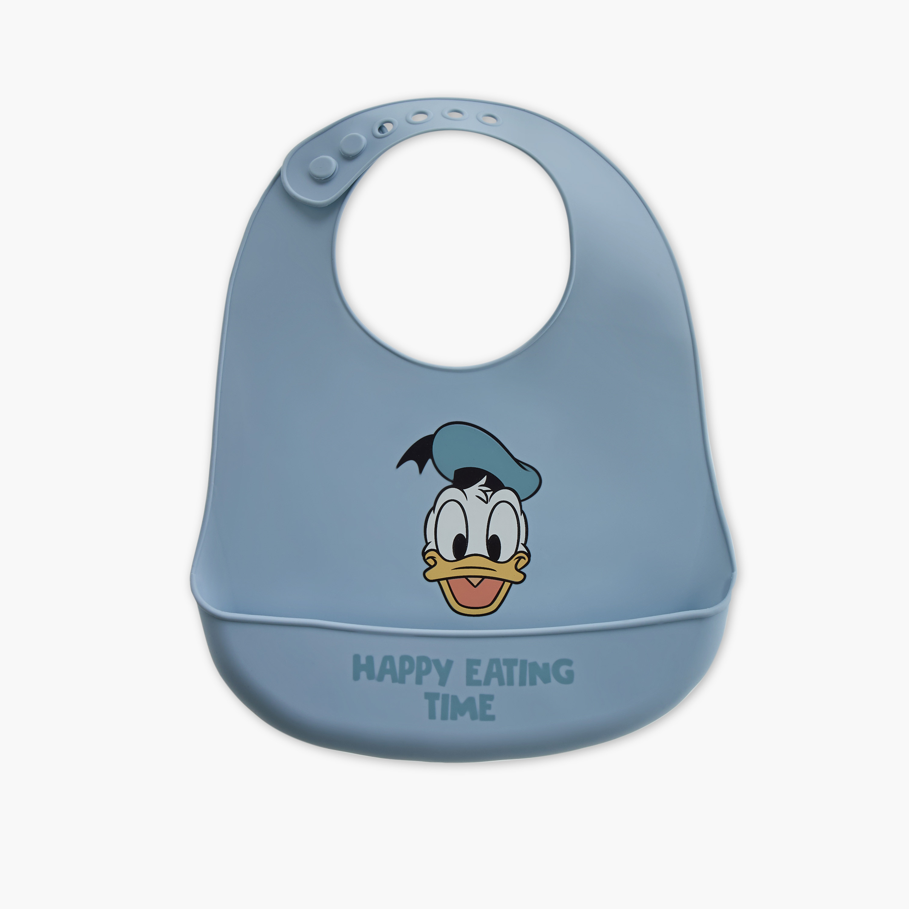 Disney Donald Duck Print Silicone Bib-baby-feeding-bibs-image-1