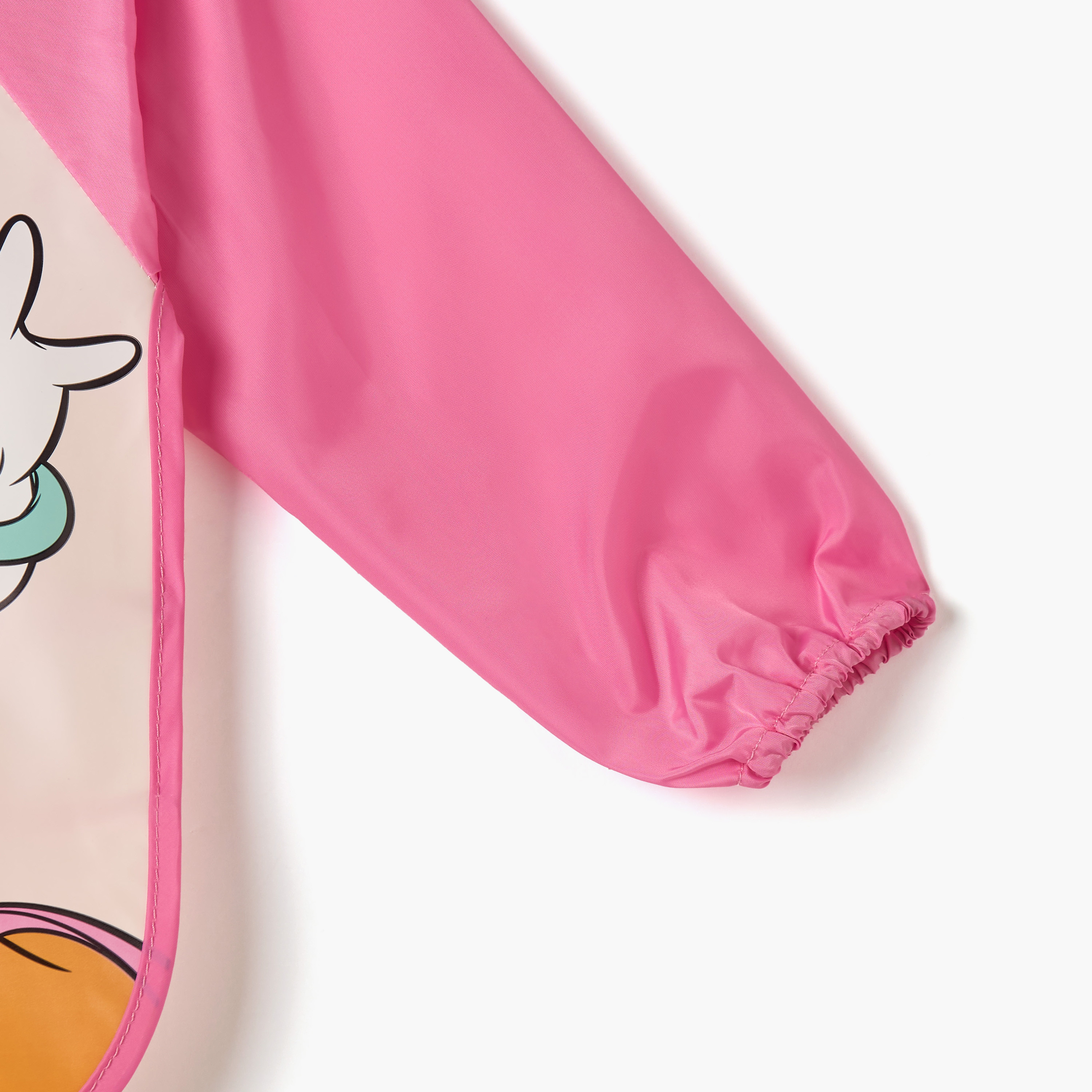 Disney Minnie Mouse and Daisy Duck Print Bib with Long Sleeves and Tie-Ups-baby-feeding-bibs-image-5