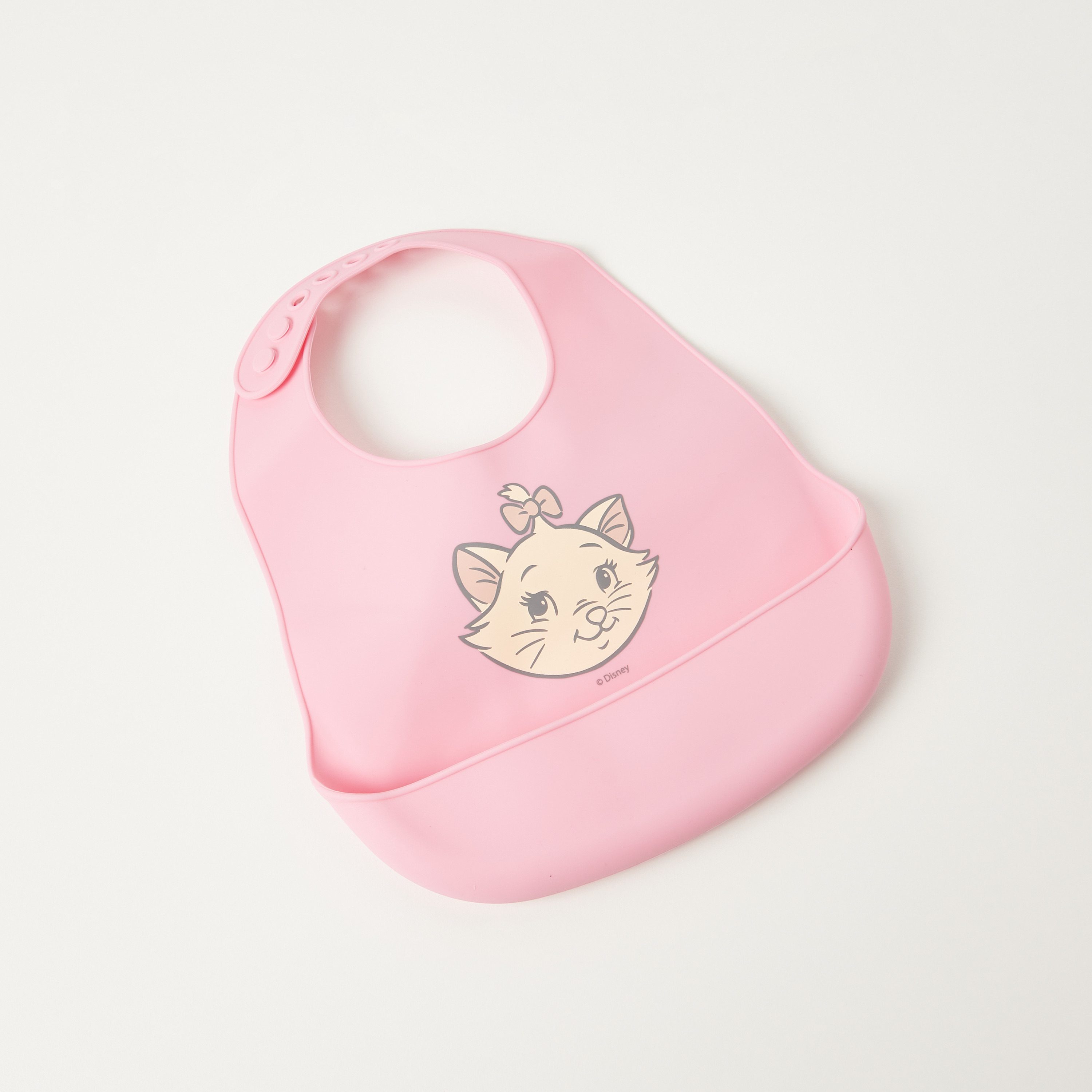 مريلة سيليكون بطبعات القطة ماري من ديزني-baby-feeding-bibs-image-4