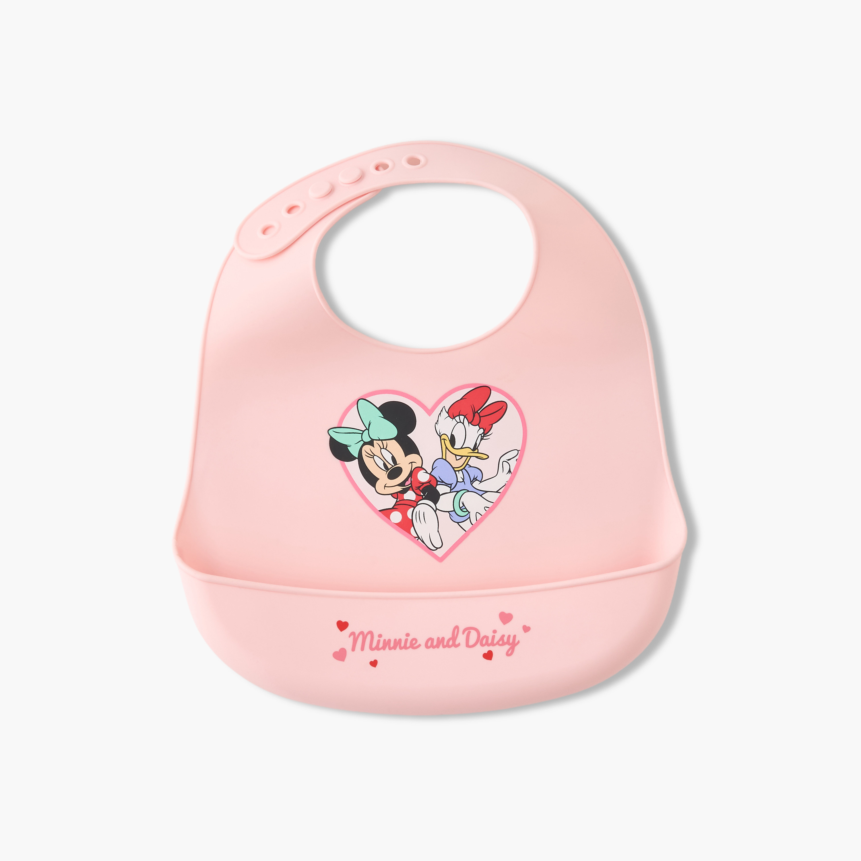 Disney Baby Bib with Minnie Mouse and Daisy Print-baby-feeding-bibs-image-1