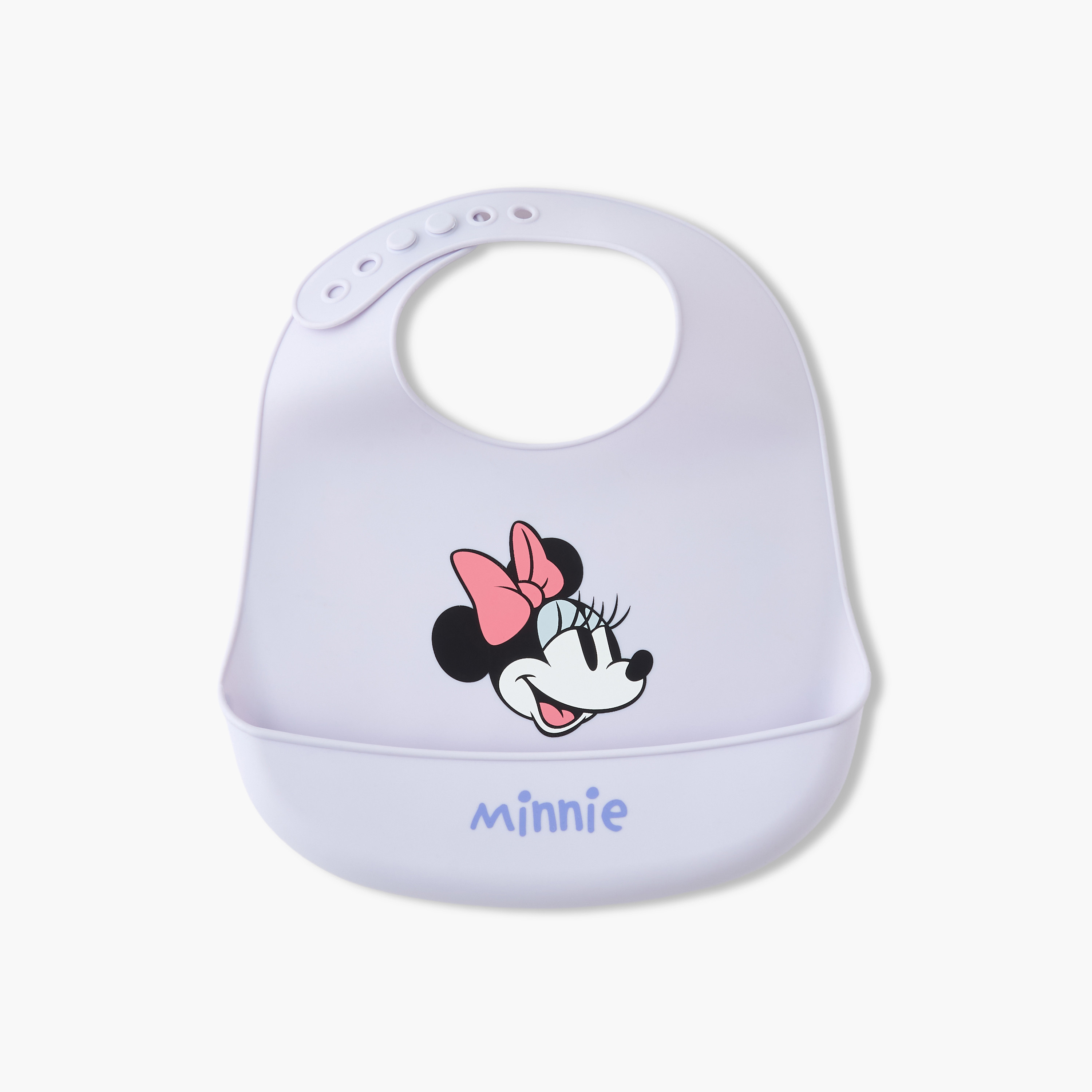 مريلة أطفال بطبعات ميني ماوس من ديزني-baby-feeding-bibs-image-1